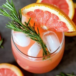 - 1 large grapefruit, juiced - 2 sprigs of fresh rosemary - 2 tablespoons honey (or agave syrup for vegan option) - 1 cup sparkling water (chilled) - Ice cubes The key to a great Rosemary Grapefruit Spritzer is fresh, simple ingredients. The grapefruit gives a bright and tangy flavor. Fresh rosemary adds a lovely herbal note that makes the drink unique. Honey or agave syrup helps balance the tartness. Chilled sparkling water brings a refreshing fizz, making it perfect for hot days. Ice cubes keep your drink cool and enjoyable. - Grapefruit slices - Additional rosemary sprigs Garnishes play a big role in presentation. Slices of grapefruit add a pop of color. They also give a hint of what’s inside the drink. A sprig of rosemary on top not only looks nice but also adds aroma. The visual appeal makes your spritzer feel special. For the full recipe, you can explore the step-by-step instructions to create this delightful drink. To start, grab a small saucepan. Combine 1 cup of water, 2 tablespoons of honey, and 1 sprig of rosemary. Bring this mix to a gentle simmer over medium heat. Stir until the honey dissolves completely. This step brings out the rosemary's flavor. After simmering, remove the pan from heat. Let the rosemary steep for about 10 minutes. Strain the mixture to remove the leaves. Set the syrup aside to cool. Now it’s time to put it all together! In a large glass, combine the freshly squeezed juice from 1 large grapefruit and the cooled rosemary syrup. Stir well to mix the flavors. Next, add ice cubes halfway in the glass. Pour in 1 cup of chilled sparkling water. Gently stir again to combine everything. Once mixed, taste your spritzer. If you want it sweeter, add more honey or syrup to your liking. Finally, garnish your drink with grapefruit slices and a sprig of fresh rosemary. This adds a nice touch and makes it look beautiful. Enjoy your refreshing drink! Using fresh ingredients makes your rosemary grapefruit spritzer taste bright and lively. Fresh grapefruit juice gives a zesty kick. Fresh rosemary adds a fragrant touch. Avoid bottled juices; they lack the same flavor. Sweetness can vary based on taste. Start with two tablespoons of honey or agave syrup. After mixing, taste your spritzer. If it needs more sweetness, add a bit more honey. Adjust to find your perfect balance. Serve this drink right away for the best taste. If you chill your spritzer, it stays refreshing. Use clear glasses to show off the vibrant colors. A tall glass works well, but any glass you like will do. To make it fancy, garnish with grapefruit slices and rosemary sprigs. This not only looks great but also adds extra aroma. Enjoying this drink on a hot day makes it even better! For the full recipe, check out the details above. {{image_2}} You can make your Rosemary Grapefruit Spritzer even more exciting. Try adding other citrus juices. Orange or lemon juice can add a nice twist. Just use about a quarter cup of juice for balance. You can also use different herbs like mint or basil. Mint gives a fresh taste, while basil adds a warm flavor. Just muddle a few leaves in your glass before adding the other ingredients. If you want an adult beverage, consider adding gin or vodka. Both spirits mix well with grapefruit and rosemary. Start with one ounce of gin or vodka for each glass. This amount keeps the flavors bright and refreshing. Always taste your spritzer after mixing. You can adjust the spirit to suit your taste. Enjoy experimenting with these variations to find your favorite blend! If you have extra rosemary syrup, store it in the fridge. Use a clean glass jar. This keeps it fresh for your next drink. Homemade syrup stays good for about one week. After that, check for changes in smell or color. If it looks or smells off, throw it away. Want to impress guests? You can mix the grapefruit juice and syrup ahead of time. This way, you save time when friends arrive. Pour the mix into a clean pitcher. Seal it with a lid and place it in the fridge. It stays fresh for up to three days. When serving, add ice and sparkling water just before drinking. This keeps the fizz alive. For storage, a glass pitcher or jar works best. It helps maintain flavor and looks nice on the table. For the full recipe, check the main section. If you want a vegan option, use agave syrup. Maple syrup also works well. Both give a nice sweetness without losing flavor. You can also try stevia or coconut sugar for a different twist. Each sweetener has its own taste, so pick what you love! Yes, you can easily scale this recipe for parties. Just double or triple the amounts for the syrup and juice. Make sure to adjust the sparkling water too. Keep everything chilled and mix just before serving. This way, your spritzer stays bubbly and fresh. Absolutely! Just skip any alcohol and focus on the flavors in the drink. The rosemary and grapefruit shine through. You can add a splash of orange juice for extra sweetness. This makes a great family-friendly option everyone can enjoy. To chill sparkling water fast, use ice and water in a bowl. This method cools the bottles quickly. You can also place them in the freezer for about 15 minutes. Just be careful not to forget them, or they might freeze! This article covered how to make a delicious grapefruit spritzer with rosemary syrup. You learned about the key ingredients and easy steps to mix your drink. I shared tips for making it taste great and ideas for variations. Remember to use fresh ingredients for the best flavor. You can enjoy this spritzer at parties or as a refreshing drink at home. Making this recipe can be fun and simple, and you can impress your friends with your new skills. Enjoy your spritzer!