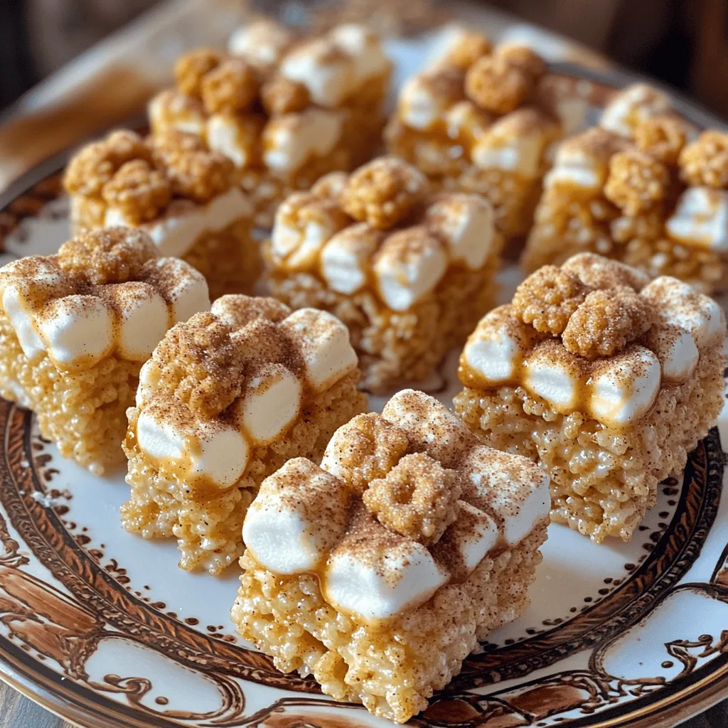 To make churro marshmallow treats, gather these simple ingredients: - 2 cups crispy rice cereal - 1 cup mini marshmallows - 1/4 cup unsalted butter - 1/2 cup granulated sugar - 1 tablespoon ground cinnamon - 1 cup churro bites (store-bought or homemade) - 1/4 cup chocolate chips (optional for drizzling) Accurate measurements matter for a great treat. Use dry measuring cups for the rice cereal and sugar. For the butter, use a liquid measuring cup. Always level off the sugar and cinnamon for best results. When measuring marshmallows, pack them lightly into the cup. This helps you get just the right amount. You can change some ingredients if needed. For a dairy-free version, use coconut oil instead of butter. If you don’t have churro bites, try using graham crackers or cookie pieces for crunch. For a gluten-free option, check that your rice cereal is certified gluten-free. You can also skip chocolate chips if you want a lighter treat. First, let’s make the churro coating. Grab a small bowl. Add 1/2 cup of granulated sugar and 1 tablespoon of ground cinnamon. Mix them well. Set this bowl aside. This cinnamon sugar mix will give your treats that sweet churro flavor. Next, take a large saucepan. Heat it over medium heat. Add 1/4 cup of unsalted butter. Wait until it melts completely. Then, stir in 1 cup of mini marshmallows. Keep mixing until they melt into a smooth mixture. This step takes about 3-5 minutes. Once the marshmallows are smooth, remove the pan from the heat. Add 2 cups of crispy rice cereal into the melted marshmallow. Stir carefully to coat all the cereal. Then, gently fold in 1 cup of churro bites. Make sure they spread evenly throughout the mixture. Now, it’s time to form the treats. Take a greased spatula or your hands. Press the mixture into a greased 9x9 inch baking dish. Make the top as even as you can. This helps when cutting them later. Once pressed down, sprinkle the cinnamon-sugar mix generously on top. If you want to add a chocolate drizzle, take 1/4 cup of chocolate chips. Melt them in a microwave-safe bowl. Heat in 30-second intervals, stirring in between. Once melted, drizzle the chocolate over the cut treats. This adds a yummy touch! For the complete guide, check out the [Full Recipe]. Enjoy making these delicious churro marshmallow treats! To get the best texture, you need to melt the butter and marshmallows slowly. Use medium heat and stir non-stop. If you rush, the marshmallows may clump. Once melted, add the cereal right away. This ensures even coating, making the treats chewy and crispy. Keep your churro marshmallow treats in an airtight container. This helps keep them soft and fresh. If you store them in a cool place, they will stay good for up to a week. If you live in a humid area, use wax paper between layers to prevent sticking. These treats look great on a fun plate. You can sprinkle extra cinnamon-sugar on top for a nice touch. For a treat upgrade, serve them with chocolate sauce or caramel for dipping. This adds a tasty twist that everyone will love. If you're feeling fancy, drizzle melted chocolate over the top for extra flavor. Try this recipe for a delicious snack! [Full Recipe] {{image_2}} You can make churro marshmallow treats even more delicious by adding Nutella or peanut butter. Just mix in about 1/2 cup of either spread while the marshmallows melt. This gives a rich flavor and creamy texture. You can swirl it in for a fun look or mix it fully for a smooth finish. Feel free to switch up the cereal! Instead of crispy rice cereal, try using cornflakes, puffed wheat, or even cinnamon toast crunch. Each choice brings a unique flavor and crunch. Just make sure to keep the same amount, so your treats hold together. For a gluten-free version, choose gluten-free crispy rice cereal and check the marshmallows. Most are gluten-free, but it’s good to double-check. To make it dairy-free, use dairy-free butter and chocolate chips. These swaps keep the treats tasty for everyone. For the full recipe, check out the instructions above. You’ll love these variations! To keep your churro marshmallow treats fresh, store them in an airtight container. Place a piece of wax paper between layers to prevent sticking. This will help maintain their soft texture and delicious flavor. If you want to freeze these treats, cut them into squares first. Wrap each piece in plastic wrap. Then, place them in a freezer-safe bag or container. They can last up to three months in the freezer. To eat, just let them thaw at room temperature. These treats can stay fresh for about a week at room temperature. To enjoy them longer, check for any signs of dryness or hardening. If you notice this, heat them in the microwave for a few seconds. This will help restore their soft, chewy texture. Yes, you can make churro marshmallow treats ahead of time. They hold up well for about three days when stored properly. Just keep them in an airtight container at room temperature. This makes them great for busy days or last-minute snacks. If you want a different flavor, use graham crackers or cereal bits instead of churro bites. Both options add a nice crunch and work well with the marshmallow and cereal mix. You can even try cookie pieces for a sweet twist. If your treats turn hard or dry, try adding a splash of water or butter. Heat them gently in the microwave for about 10 seconds. This will help soften them. For next time, be sure not to overmix or over-bake. Absolutely! These churro marshmallow treats are perfect for parties. They are fun, easy to eat, and loved by kids and adults alike. You can cut them into small squares for easy serving. They also look great on a party table! In this article, I covered the key ingredients and how to make delicious churro marshmallow treats. You learned about measurements, substitutions, and step-by-step instructions. I shared tips for perfect texture, storage, and serving, plus fun variations. These treats are easy and fun to make for any occasion. With this guide, you can whip up a tasty dessert that everyone will enjoy. Happy cooking!