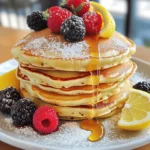 - 1 cup ricotta cheese - 1 cup all-purpose flour - 1/4 cup granulated sugar - 2 large eggs - 1/2 cup milk - 1/4 cup lemon juice (freshly squeezed) - Zest of 1 lemon - 1 teaspoon baking powder - 1/2 teaspoon baking soda - 1/4 teaspoon salt - Butter or oil for cooking Lemon ricotta pancakes need simple ingredients. The ricotta cheese gives them a creamy texture. All-purpose flour provides structure. Granulated sugar adds sweetness. Eggs help bind everything together. Milk makes the batter smooth. Fresh lemon juice gives a bright taste. Lemon zest adds a nice aroma. Baking powder and baking soda help them rise. Salt enhances the flavors. Use butter or oil for a good cook. - Use fresh lemon juice for best flavor. Bottled juice lacks freshness and taste. - Choosing the right ricotta cheese matters. Look for creamy and smooth ricotta. Avoid ones that are too watery. - You can add mix-ins like blueberries or chocolate chips. These add fun flavors. - For toppings, powdered sugar, honey, or maple syrup work great. They add sweetness and make pancakes special. - In a medium bowl, combine the ricotta cheese, eggs, milk, lemon juice, and zest. - Whisk until smooth and mixed well. - In another bowl, sift together the flour, sugar, baking powder, baking soda, and salt. - Mix the dry ingredients well to ensure even distribution. - Preheat your skillet over medium heat. - Grease the skillet with butter or oil to prevent sticking. - Use a 1/4 cup to pour batter onto the skillet for each pancake. - Cook for 2-3 minutes until bubbles form on the surface. - Flip the pancakes and cook for another 2-3 minutes until golden brown. - Repeat until all the batter is cooked, adding more grease as needed. - For presentation, stack a few pancakes on a plate. - Dust with powdered sugar for a sweet touch. - Serve with fresh berries and drizzle with honey or maple syrup. - Add a lemon slice on the side for a pop of color and flavor. To make the best Lemon Ricotta Pancakes, I have some tips for you. First, avoid over-mixing the batter. If you mix too much, pancakes can turn tough. Just fold the dry ingredients into the wet ones gently. A few lumps are fine. Next, pay attention to the cooking temperature. Preheat your skillet over medium heat. If the heat is too high, pancakes can burn on the outside and stay raw inside. A good test is to sprinkle a drop of water on the skillet. If it sizzles, you are ready to cook. Getting the batter thickness right is key for fluffy pancakes. The batter should be thick but pourable. If it’s too thick, add a little more milk. If it’s too thin, sprinkle in a bit more flour until it feels right. Also, you can adjust sweetness to your taste. The recipe calls for 1/4 cup of sugar, but you can add more or less. If you want a sweeter pancake, try adding a bit more sugar or serve with syrup or honey. Watch out for common mistakes when making Lemon Ricotta Pancakes. One big mistake is using old or expired baking powder and baking soda. These help the pancakes rise, so fresh ones are a must. Also, don’t forget to check if your pancakes are cooked. Signs of undercooked pancakes include a wet batter on top and a pale color. Overcooked pancakes will be dark and dry. Aim for a nice golden brown color on both sides. {{image_2}} You can change the taste of your Lemon Ricotta Pancakes easily. Adding herbs like basil or mint gives a fresh twist. Just mix in a tablespoon of finely chopped herbs into your batter. For more citrus zing, try lime or orange juice instead of lemon. These options create fun, bright flavors. If you're looking for gluten-free pancakes, use a gluten-free flour blend. This swap keeps the pancakes light and fluffy. For those who want a dairy-free option, try almond or coconut ricotta. These alternatives work well and keep the pancakes tasty and moist. Pancakes can be sweet or savory based on your choice of toppings. For a sweet treat, drizzle maple syrup or honey. Top with fresh berries for a colorful plate. If you're in the mood for savory, try adding avocado or smoked salmon. These options make pancakes a versatile meal for any time of day. You can also use leftovers in breakfast sandwiches or serve them alongside soups for a unique twist. To keep your pancakes fresh, place them in a sealed container. You can stack them with parchment paper between each pancake to avoid sticking. They last about 3 to 5 days in the fridge. This way, you can enjoy them later without losing flavor or texture. Freezing is a smart way to save pancakes for later. Start by letting them cool completely. Then, place them in a single layer on a baking sheet. Once frozen, transfer them into a freezer bag. They can stay good for up to 2 months. When you're ready to eat, simply reheat them in a microwave or toaster. Heat for about 1-2 minutes in the microwave or toast them until warm. Leftover ricotta cheese is versatile! You can mix it into pasta dishes or spread it on toast. For the lemon juice, it's great in salad dressings or in a homemade lemonade. You can even add it to yogurt for a refreshing snack. These ideas make sure nothing goes to waste! Lemon ricotta pancakes are fluffy pancakes made with ricotta cheese and fresh lemon juice. They have a light, creamy texture and a bright, zesty flavor. The ricotta adds richness, while the lemon gives a refreshing twist. You can serve these pancakes for breakfast or brunch, topped with fruit or syrup. Yes, you can make these pancakes ahead of time. To meal prep, cook the pancakes and let them cool. Then, stack them with parchment paper between each one. Place them in an airtight container and store in the fridge for up to three days. You can reheat them in a skillet or microwave when you're ready to serve. You can use alternatives like whole wheat flour or oat flour. These flours change the taste and texture slightly. If you want gluten-free pancakes, try almond flour or a gluten-free blend. Just remember to adjust the liquid in the recipe, as some flours absorb more moisture than others. Watch for bubbles forming on the surface of the pancakes. When the bubbles start to pop, it’s time to flip them. After flipping, look for a golden-brown color on both sides. If they are firm to the touch and spring back a bit, they are done. Lemon Ricotta Pancakes are simple to make and delightful to eat. We covered their ingredients, easy steps, and ways to perfect your pancakes. I shared tips to avoid common mistakes and ideas for variations. With options for storage and meal prep, you can enjoy these pancakes anytime. Whether you prefer them sweet or savory, Lemon Ricotta Pancakes offer something for everyone. Dive into this delicious recipe and make breakfast special!