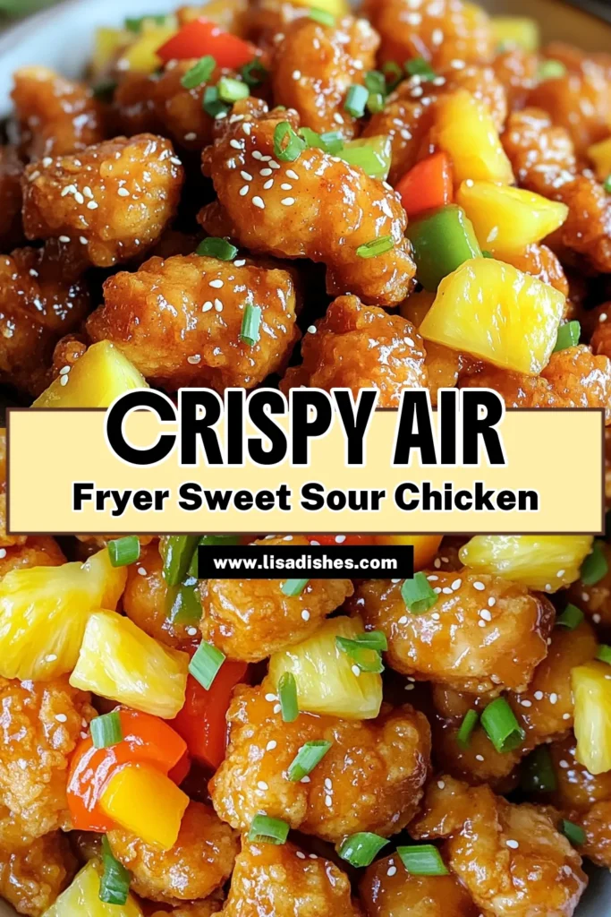 Delight in the crispy goodness of Air Fryer Sweet & Sour Chicken Bites! This easy recipe combines tender chicken, juicy pineapple, and vibrant bell peppers, all tossed in a delicious sweet and sour sauce. Perfect for a quick weeknight dinner or a fun appetizer, these bites are sure to impress. Click through for step-by-step instructions and make your meal a hit tonight!