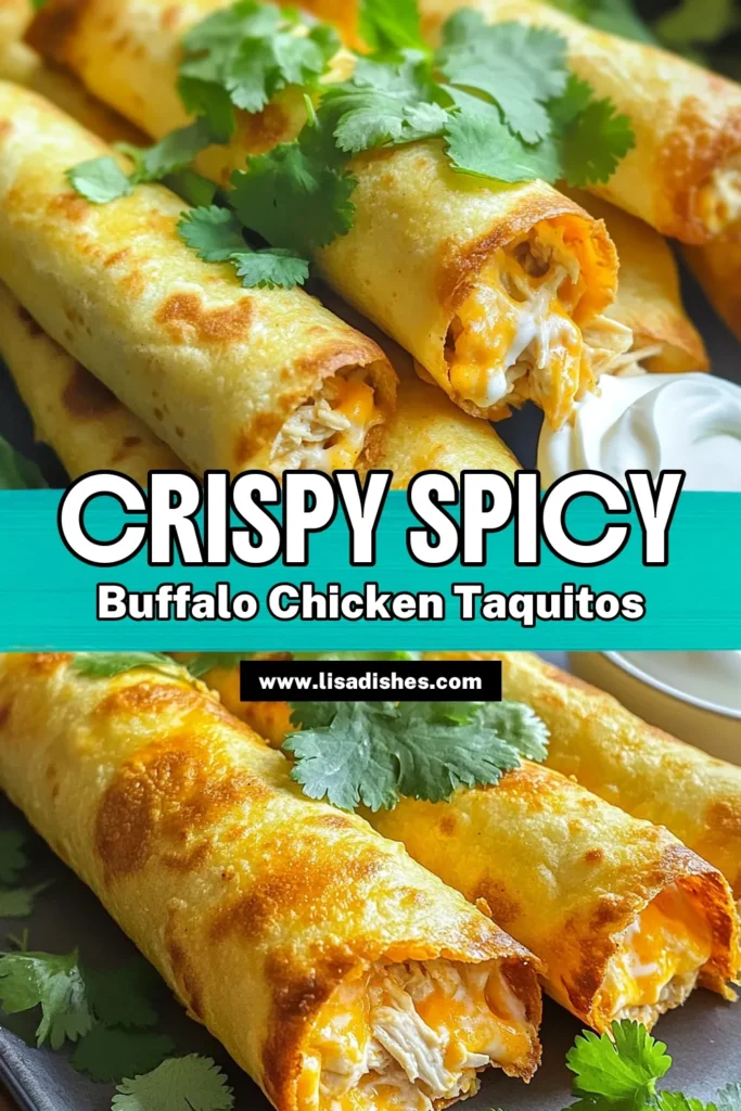Get ready to spice up your mealtime with these delicious Spicy Air Fryer Buffalo Chicken Taquitos! Packed with shredded chicken, creamy cheeses, and zesty buffalo sauce, these taquitos are quick to prepare and perfectly crispy. Dive into this easy recipe for a fun snack or appetizer that everyone will love. Don't miss out—click through to explore the full recipe and impress your friends! #BuffaloChicken #AirFryerRecipes #Taquitos #SpicyFood
