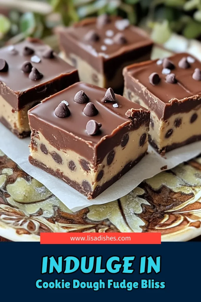 Indulge in the ultimate treat with this delicious Chocolate Chip Cookie Dough Fudge recipe! Combining creamy fudge with irresistible cookie dough, it's the perfect sweet snack for any occasion. Ready in just over two hours, this easy-to-follow recipe will satisfy your sweet tooth and impress your friends. Click through to explore the full recipe and make your own batch today! #ChocolateChipFudge #BakingRecipes #DessertLovers #SweetTreats