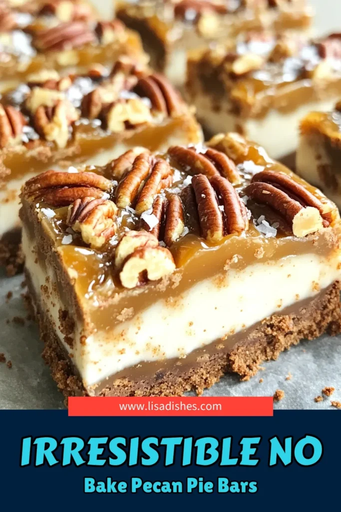 Indulge in a sweet treat with these No-Bake Salted Caramel Pecan Pie Bars that are simple to make and incredibly delicious. With layers of a crunchy graham cracker crust, creamy caramel, and pecans, this recipe is a perfect dessert for any occasion. Perfect for a quick dessert fix, these bars require minimal time and effort. Click through to explore the full recipe and elevate your dessert game today!