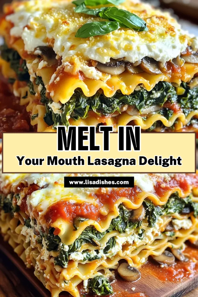 Discover the deliciousness of Slow Cooker Spinach Mushroom Lasagna that’s perfect for a cozy dinner! This easy recipe layers no-boil noodles with creamy ricotta, sautéed mushrooms, and fresh spinach, all simmered to perfection in marinara sauce. Ready in just 20 minutes of prep, indulge in comforting flavors that everyone will love. Click through for the full recipe and bring this hearty dish to your table!