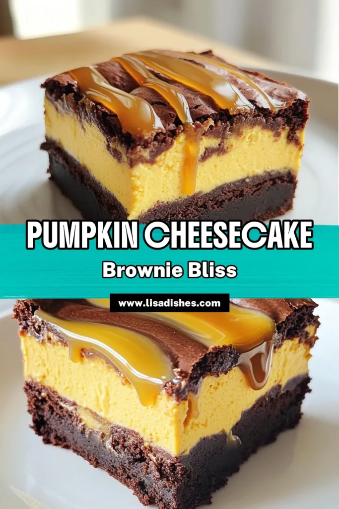 Indulge in the perfect blend of flavors with this Pumpkin Cheesecake Brownie Swirl! This delightful dessert features rich brownie layers swirled with creamy pumpkin cheesecake, making it a festive treat for fall gatherings. Easy to make and irresistibly delicious, your taste buds will thank you. Click through to discover the full recipe and impress your friends and family with this tasty delight! #PumpkinBrownies #FallBaking #DessertRecipes #CheesecakeSwirl