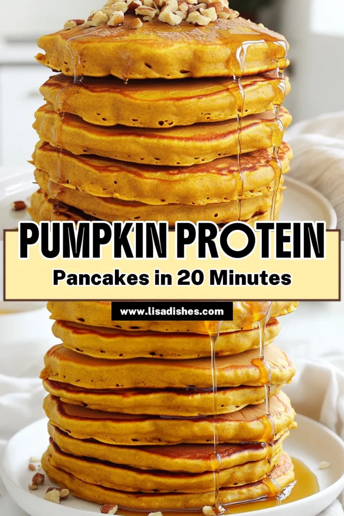 Satisfy your breakfast cravings with these delicious Pumpkin Protein Pancakes! Made with wholesome ingredients like rolled oats, canned pumpkin, and ripe bananas, these fluffy pancakes are not only simple to prepare but also packed with protein to fuel your day. Perfect for a nutritious start or a fall-inspired brunch! Click through for the full recipe and tips. #PumpkinPancakes #HealthyRecipes #BreakfastIdeas #FitFoodies