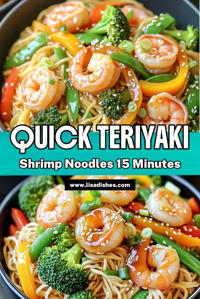 Savor the flavors of a quick and delicious meal with these Minute Teriyaki Shrimp Noodles! Perfect for busy nights, this easy recipe combines tender shrimp, fresh stir-fry vegetables, and savory teriyaki sauce tossed with rice noodles. Ready in just 15 minutes, it's a delightful dish that your whole family will love. Click through to explore the simple recipe and get ready for a tasty dinner at home!