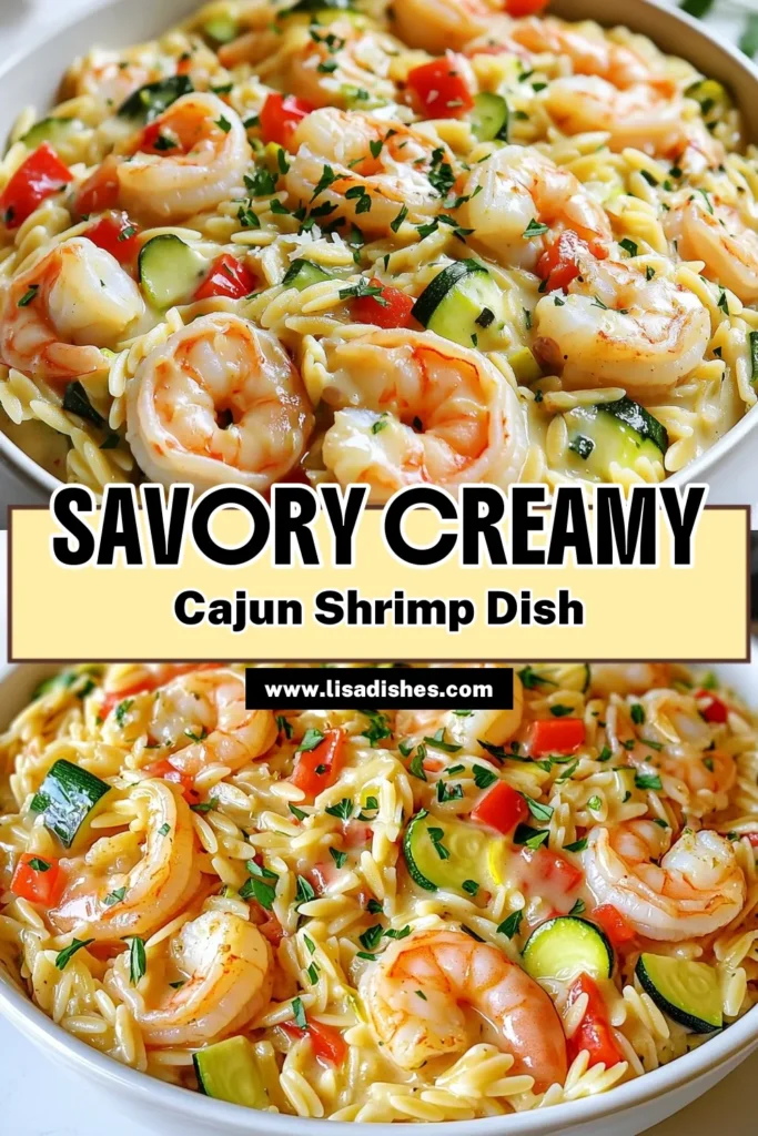 Indulge in the rich flavors of Creamy Cajun Shrimp Orzo with this easy and mouthwatering recipe! This dish combines succulent shrimp, creamy sauce, and tender orzo for a meal that's perfect for any occasion. Ready in just 30 minutes, it’s a delightful weeknight dinner that everyone will love. Dive into the full recipe now and transform your dinner table! #CajunShrimp #SeafoodRecipes #EasyMeals #OrzoPasta