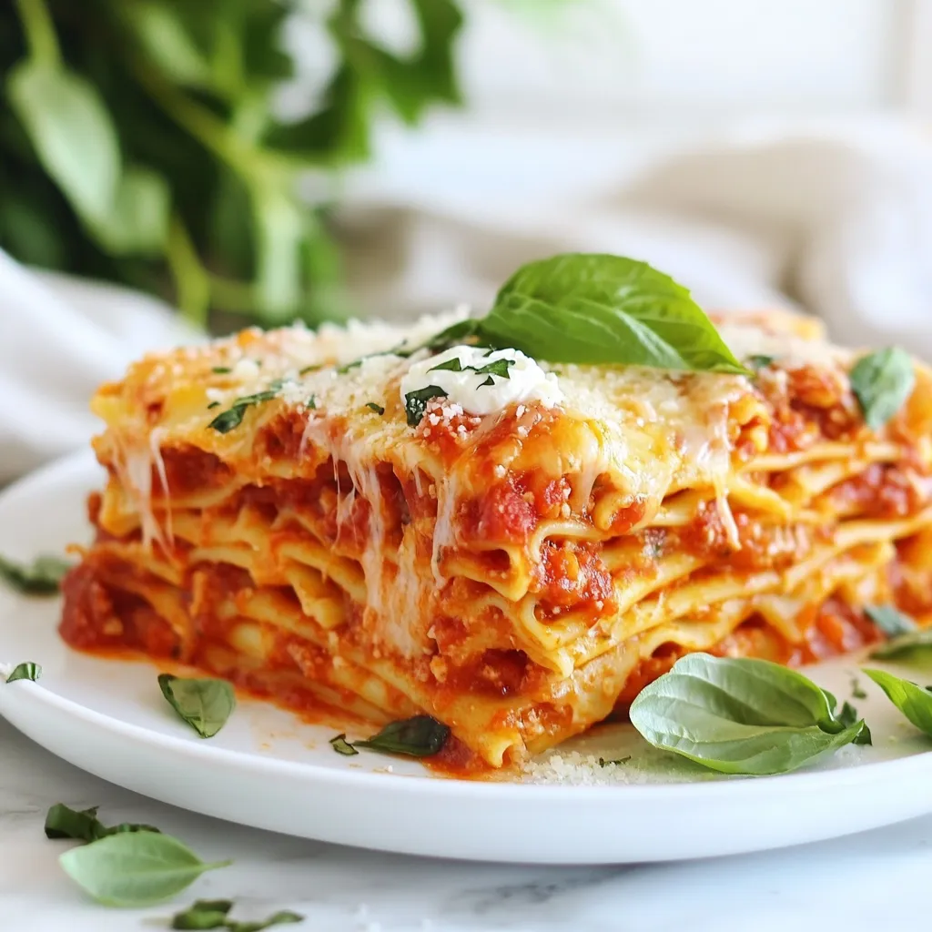 - Ziti Pasta and Meat Options - 12 ounces ziti pasta - 1 pound ground beef or turkey - Cheese Varieties - 2 cups ricotta cheese - 2 cups shredded mozzarella cheese - 1/2 cup grated Parmesan cheese - Seasoning and Sauce Components - 1 onion, diced - 2 cloves garlic, minced - 3 cups marinara sauce - 1 teaspoon Italian seasoning - 1/2 teaspoon red pepper flakes (optional) - Salt and pepper to taste - Fresh basil for garnish Gather these ingredients before you start. The ziti pasta serves as the hearty base. You can choose either ground beef or turkey based on your taste. The cheeses create a creamy, rich flavor that makes this dish special. For seasoning, onion and garlic bring depth and aroma, while marinara sauce ties everything together. Italian seasoning adds a classic touch, and red pepper flakes give it a mild kick. Don't forget salt and pepper to enhance all the flavors. Finally, fresh basil adds a pop of color and freshness when serving. {{ingredient_image_1}} - Cooking Instructions for Al Dente Pasta: Start by boiling water in a large pot. Add a pinch of salt. Once the water boils, add 12 ounces of ziti pasta. Cook according to the package instructions until the pasta is al dente. This means it should be firm but not hard when you bite it. - Draining and Setting Aside: After cooking, pour the pasta into a colander to drain the water. Make sure to shake it a bit to remove excess water. Set the pasta aside for later use. - Cooking Ground Beef or Turkey: In a large skillet, add 1 pound of ground beef or turkey. Heat it over medium heat. Use a spatula to break the meat into small pieces. Cook it until it turns brown, about 5 to 7 minutes. - Adding Onion and Garlic: Once the meat is browned, add 1 diced onion and 2 minced garlic cloves to the skillet. Stir well and cook until the onion is clear, about 3 minutes. Season the mix with salt, pepper, and 1 teaspoon of Italian seasoning. If you like heat, add 1/2 teaspoon of red pepper flakes. - Layering Technique for Perfect Baked Ziti: In a large bowl, mix 3 cups of marinara sauce with the meat and onion mixture. In another bowl, blend 2 cups of ricotta cheese with half of the shredded mozzarella and Parmesan cheese. In your slow cooker, start with a spoonful of the meat sauce at the bottom. Add a layer of ziti, then dollops of the ricotta mixture. Repeat these layers until all ingredients are used. - Final Cooking Steps and Time Recommendations: Finish with the last layer of meat sauce on top. Sprinkle the remaining mozzarella and Parmesan cheese over it. Cover the slow cooker. Cook on low for 4 to 6 hours or on high for 2 to 3 hours. The dish is done when the cheese is melted and bubbly. To avoid overcooked pasta, cook the ziti until it is just al dente. This means it should still have a slight bite. It will finish cooking in the slow cooker. Drain it well before adding it to your layers. When layering ingredients, start with a bit of sauce at the bottom. This helps prevent sticking. Alternate layers of meat sauce, pasta, and cheese mix. Make sure the last layer is sauce, topped with cheese. This creates a nice crust on top. Using fresh herbs can elevate your baked ziti. Add chopped basil or parsley before serving. This gives it a pop of color and freshness. You can also experiment with seasoning options. Consider adding herbs like thyme or oregano. A dash of Worcestershire sauce can deepen the flavor. If you like spice, some extra red pepper flakes work well too. Timing is key for the best results. Cooking on low for 4-6 hours ensures everything melds beautifully. If you are short on time, go with high for 2-3 hours. Cooking on low gives a richer flavor. It allows the cheese to melt slowly and evenly. High cooking can be good but may cause some parts to dry out. Always check the cheese for that perfect melt. Pro Tips Cook Ziti Al Dente: Make sure to cook the ziti just until al dente, as it will continue to cook in the slow cooker and absorb some of the sauce. Layering Technique: For even distribution of flavors, layer the ingredients carefully, ensuring each layer has a balance of meat sauce and cheese. Cheese Variations: Feel free to experiment with different types of cheese, such as provolone or gouda, for a unique flavor twist. Garnish for Freshness: Always add fresh basil or parsley just before serving to enhance the dish's appearance and add a burst of freshness. {{image_2}} You can make baked ziti vegetarian by swapping meat for vegetables. Try using zucchini, spinach, or mushrooms. These veggies add great flavor and texture. You can also mix in bell peppers or eggplant for more variety. For cheese, use plant-based options. Many brands offer mozzarella and ricotta made from nuts or soy. This way, you keep the creamy taste without using dairy. Experimenting with cheese varieties can change the flavor. Along with mozzarella, try provolone or gouda for a twist. Each cheese melts differently, giving a unique taste. Adding creamy elements like cream cheese or mascarpone can make the dish richer. Blend these with ricotta for a smooth mix. You can spread it between layers for extra creaminess. If you need gluten-free options, use gluten-free pasta. Many brands make ziti that cooks well. Look for those made from rice or corn. You might also need to adapt sauce ingredients. Check your marinara for gluten. If it has gluten, make your own or find a certified gluten-free brand. Always read labels to ensure safety. To keep your baked ziti fresh, let it cool first. Store it in an airtight container. This helps keep moisture in and air out. Place it in the fridge within two hours of cooking. It will last for about three to five days. When you want to eat it, just reheat a portion in the microwave or oven. If you want to save some for later, freezing is a great option. First, let your baked ziti cool completely. Then, cut it into serving sizes. Wrap each piece tightly in plastic wrap. Place the wrapped pieces in a freezer bag or container. This helps prevent freezer burn. You can freeze it for up to three months. When you're ready to enjoy it again, take a piece out of the freezer. Thaw it in the fridge overnight or use the microwave. To reheat, bake it in the oven at 350°F until it’s hot and bubbly. This usually takes about 20 to 30 minutes. Enjoy your tasty meal again without any hassle! To make Slow Cooker Baked Ziti ahead of time, start by prepping your ingredients. You can cook the ziti pasta and brown the meat a day before. Store them in the fridge. This way, you save time when you’re ready to cook. When you want to make it, layer the ingredients in the slow cooker. Then, let it cook according to the recipe. Yes, you can use other pasta types. Penne, rigatoni, or shells work well too. Just ensure the pasta is similar in size to ziti. This helps the layers cook evenly and stay together. You can tell Slow Cooker Baked Ziti is done by checking the cheese. It should be melted and bubbly on top. Also, check the pasta. It should be tender but not mushy. If both look good, your dish is ready to enjoy! In this article, we explored how to make Slow Cooker Baked Ziti. We covered the best ingredients like pasta, cheese, and meats. I shared step-by-step instructions for cooking perfectly. You learned tips to enhance flavor and texture. We even discussed storage methods for leftovers. Baked ziti offers many options to fit your taste. So, get cooking and enjoy a delicious meal your whole family will love!