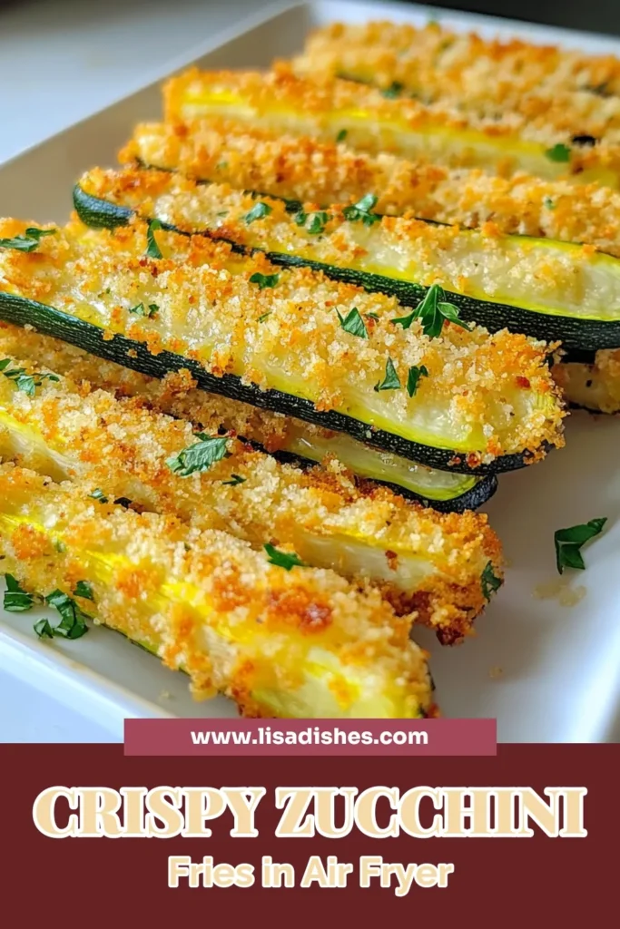 Looking for a delicious and healthy snack? Try these Crispy Zucchini Fries made in the Air Fryer! This easy Air Fryer Parmesan Zucchini recipe is packed with flavor and perfect for guilt-free munching. Using just a few ingredients, you can whip up these Healthy Zucchini Snacks in no time. Don't miss out on this delightful Parmesan Zucchini Fries Recipe that everyone will love! Save and try today! #ZucchiniFries #HealthySnacks #AirFryerRecipes #EasyCooking