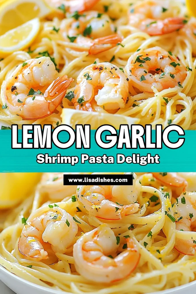 Discover the delight of Lemon Garlic Shrimp Scampi Linguine, the perfect quick shrimp dinner that's bursting with flavor! This easy lemon garlic pasta combines tender linguine with juicy shrimp, making it a must-try shrimp pasta recipe. In just 25 minutes, you can create a restaurant-quality dish that will impress family and friends. Save this Linguine Shrimp Recipe for your next meal and enjoy the zesty goodness! #ShrimpScampi #PastaRecipes #QuickDinner #SeafoodLovers