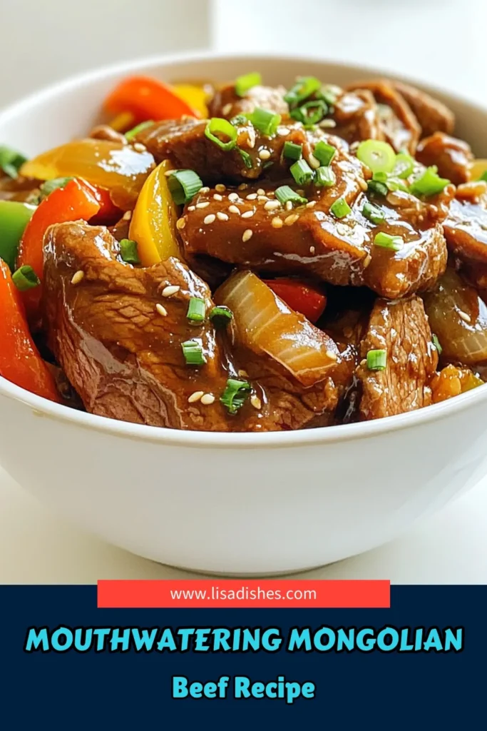 Discover the savory delight of Mongolian Beef Bliss, a mouthwatering slow cooker recipe that will impress your family and friends! With tender flank steak and a deliciously rich sauce made from soy sauce, brown sugar, and ginger, this dish is perfect for busy days. Ready in just a few hours, it's sure to become a favorite at your dinner table. Click now to explore the full recipe and bring this flavorful meal to life! #MongolianBeef #SlowCookerRecipes #EasyDinner #DeliciousMeals