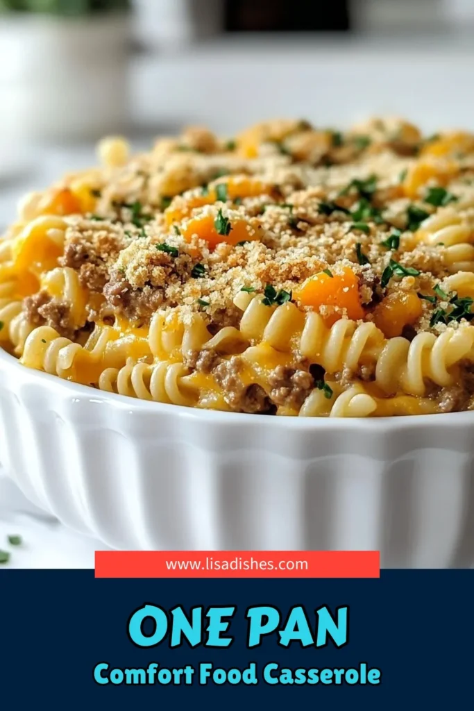 Discover the ultimate Hobo casserole recipe that's perfect for an easy casserole dinner! This ground beef casserole features pasta and cheese, making it a go-to comfort food recipe for busy nights. With just a few ingredients like ground beef, mixed vegetables, and creamy mushroom soup, you'll whip up a delicious meal in no time. Save this delicious recipe for your next family dinner! #HoboCasserole #EasyDinner #ComfortFood #CasseroleRecipes