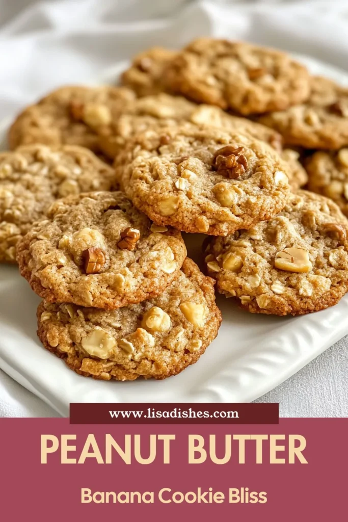 Discover the ultimate quick cookie recipe with these Peanut Butter Banana Oat Cookies! Perfectly crafted, these healthy oat cookies are gluten-free and incredibly easy to make. With just a few simple ingredients, you can whip up a delightful treat in no time. Whether you enjoy them as a snack or dessert, these no-bake cookie options are sure to satisfy. Try making them today and enjoy the deliciousness! #PeanutButterBananaCookies #HealthyOatCookies #GlutenFree #QuickCookieRecipe