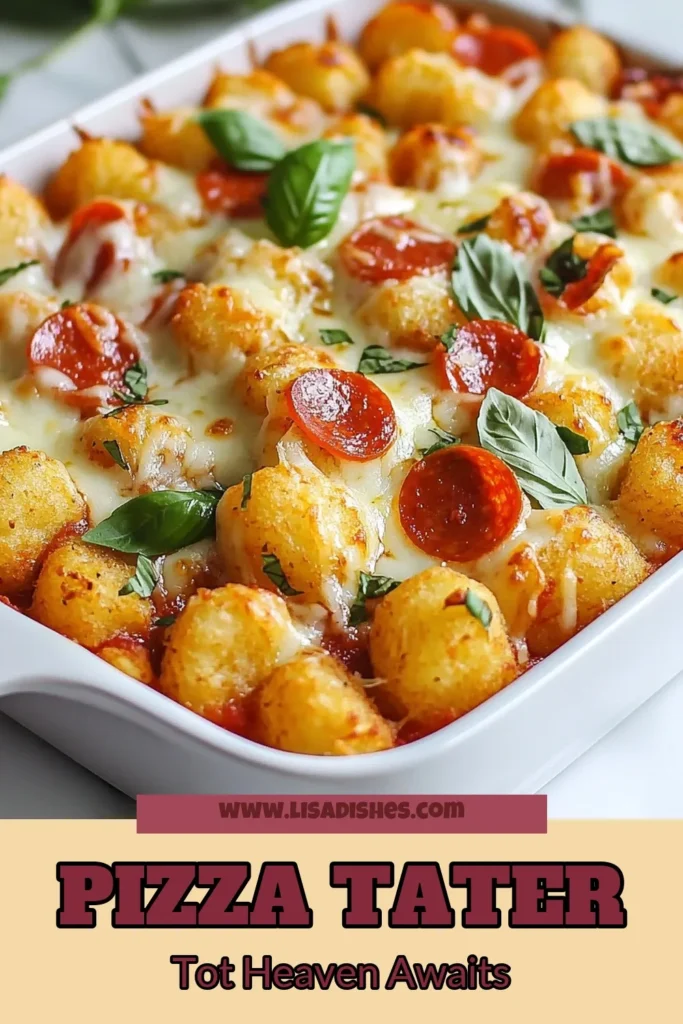 Looking for an easy and delicious dinner option? Try this Pizza Tot Casserole, a fantastic Tater Tot Pizza Recipe that your whole family will love! Packed with ground beef and smothered in cheese, this Easy Pizza Casserole is perfect for busy nights. Don’t miss out on this Cheesy Tater Tot Bake—it's a must-save recipe for your meal planning! Click to discover the full recipe and make dinner stress-free tonight! #PizzaTotCasserole #EasyDinner #TaterTotPizza #CheesyCasserole