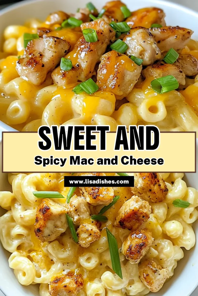 Discover the ultimate comfort food with this Honey Pepper Chicken Mac and Cheese! This creamy mac and cheese recipe combines juicy chicken and a sweet-spicy kick for a delicious twist. Perfect for family dinners, this homemade mac and cheese with chicken is sure to impress. Try this easy mac and cheese recipe and even bake it for that golden, bubbly finish. Save this baked mac and cheese dish for your next meal! #MacandCheese #ChickenRecipe #ComfortFood #EasyRecipes