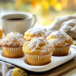 - 1 ½ cups all-purpose flour - 1 cup granulated sugar - 1 teaspoon baking soda - ½ teaspoon baking powder - ½ teaspoon salt - 1 teaspoon ground cinnamon - ½ teaspoon ground nutmeg - ½ teaspoon ground ginger - 1 cup canned pumpkin puree - 2 large eggs - ½ cup brewed coffee (cooled) - ¼ cup vegetable oil - 1 teaspoon vanilla extract - ½ cup semi-sweet chocolate chips (optional) - ½ cup chopped nuts (optional, for crunch) I use common measurements to make baking easy. Here’s what you need: - Cups for dry and wet ingredients - Teaspoons for spices and baking soda - Large eggs for binding Using these units helps ensure that your muffins come out just right. You can get creative with your muffins. Here are some fun add-ins: - Semi-sweet chocolate chips give a sweet touch. - Chopped nuts add a nice crunch. - You might consider adding dried fruit for extra flavor. These add-ins let you customize your muffins to match your taste. {{ingredient_image_1}} To start, gather your ingredients. You need: - 1 ½ cups all-purpose flour - 1 cup granulated sugar - 1 teaspoon baking soda - ½ teaspoon baking powder - ½ teaspoon salt - 1 teaspoon ground cinnamon - ½ teaspoon ground nutmeg - ½ teaspoon ground ginger - 1 cup canned pumpkin puree - 2 large eggs - ½ cup brewed coffee (cooled) - ¼ cup vegetable oil - 1 teaspoon vanilla extract - ½ cup semi-sweet chocolate chips (optional) - ½ cup chopped nuts (optional) Next, preheat your oven to 350°F (175°C). Line a muffin tin with paper liners or grease it lightly. In a large bowl, sift together the flour, baking soda, baking powder, salt, cinnamon, nutmeg, and ginger. This helps mix the dry ingredients well. In a separate bowl, whisk together the pumpkin puree, eggs, cooled coffee, vegetable oil, and vanilla extract. Mix until smooth and creamy. Slowly add the wet mixture to the dry mixture. Stir gently until just combined. It’s okay if a few lumps remain. If you like, fold in the chocolate chips and nuts for added flavor. Scoop the muffin batter into the prepared tin. Fill each cup about ¾ full. This gives them room to rise. Bake the muffins for 18-22 minutes. To check if they are done, insert a toothpick into the center of a muffin. If it comes out clean, they are ready. Once baked, let the muffins cool in the tin for about 5 minutes. Then, transfer them to a wire rack to cool completely. For serving, enjoy them warm. A light sprinkle of powdered sugar adds a nice touch. Pair these muffins with a warm cup of coffee or tea for a cozy fall treat. To keep your muffins moist, use canned pumpkin puree. It adds moisture and flavor. Mixing the wet and dry ingredients gently helps too. Overmixing can make the muffins tough. Aim for a smooth batter with small lumps. Adding a bit of vegetable oil also keeps them tender. For a richer taste, use freshly ground spices. They bring out the warm flavors in each bite. Consider adding a splash of maple syrup for extra sweetness. Chopped nuts add a nice crunch and depth. You can also fold in chocolate chips for a fun twist. Preheat your oven to 350°F (175°C) for even baking. Fill the muffin cups about three-quarters full. This gives them room to rise without spilling over. Bake for 18-22 minutes and check with a toothpick. If it comes out clean, they are done. Let the muffins cool slightly before serving. Enjoy them warm for the best flavor! Pro Tips Use Fresh Spices: For the best flavor, use freshly ground spices instead of pre-ground ones. They provide a more vibrant and aromatic quality to your muffins. Don’t Overmix: When combining the wet and dry ingredients, mix until just combined. Overmixing can lead to dense muffins instead of light and fluffy ones. Cool Ingredients: Ensure that your brewed coffee is cooled before adding it to the mixture. Hot coffee can affect the texture of your muffins and make them too moist. Experiment with Mix-Ins: Feel free to get creative by adding other mix-ins like dried cranberries or walnuts for added flavor and texture! {{image_2}} You can make vegan pumpkin spice latte muffins easily. Replace eggs with flaxseed meal. Mix 1 tablespoon of flaxseed with 3 tablespoons of water. Let it sit for five minutes. Use almond milk or oat milk instead of regular milk. Swap vegetable oil for coconut oil or any plant oil. This keeps the muffins moist and tasty. If you need gluten-free muffins, use gluten-free flour. Almond flour or coconut flour works well. You may need to add a bit more liquid. Try adding an extra tablespoon of pumpkin puree or coffee to keep them moist. Be sure to check the baking soda and powder for gluten-free labels. You can switch up flavors in many ways. If you want a chocolate twist, add cocoa powder. Replace some flour with cocoa powder for a rich taste. For a fruity note, mix in dried cranberries or raisins. You can also use pumpkin pie spice instead of individual spices. This will give a warm, cozy flavor. Store your pumpkin spice latte muffins at room temperature. Place them in an airtight container. This keeps them fresh for up to three days. If you enjoy them warm, just pop one in the microwave for a few seconds. It will taste like fresh out of the oven. If you want to keep the muffins longer, refrigerate them. Wrap each muffin in plastic wrap or foil. Place them in a sealed container. They can last up to a week this way. To enjoy them, simply let them sit at room temperature for a bit or warm them in the oven. Freezing is a great option for longer storage. Allow the muffins to cool completely first. Then, wrap each muffin tightly in plastic wrap. Place them in a freezer-safe bag or container. They can last for up to three months. To eat, thaw them in the fridge overnight. You can warm them in the microwave or oven for a cozy treat. Yes, you can make these muffins without coffee. Just replace the coffee with more pumpkin puree or milk. The muffins will still taste great and have a nice pumpkin flavor. You can also add a bit of extra spice to enhance the taste. Think of using a splash of vanilla or even almond milk for a fun twist. Pumpkin spice lattes typically last about 3 to 5 days in the fridge. Always store them in an airtight container to keep them fresh. If you want to enjoy your lattes for longer, consider freezing them. Just remember to thaw them in the fridge before reheating. Yes, you can use fresh pumpkin instead of canned. If you choose fresh pumpkin, roast it first. Cut the pumpkin in half, remove the seeds, and bake it until soft. Then, scoop out the flesh and mash it. You’ll need about the same amount as canned pumpkin, around one cup. Fresh pumpkin adds a lovely taste and texture to your muffins. We covered how to make delicious pumpkin spice latte muffins from scratch. You learned about key ingredients and measurements. I provided step-by-step instructions for prepping and baking. We explored tips to keep your muffins moist and flavorful. Plus, I shared fun variations and storage ideas. Now, you can confidently bake these muffins for any occasion. Enjoy experimenting with flavors and sharing your tasty treats!