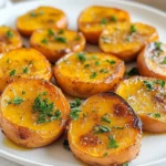 To make honey roasted sweet potato rounds, you'll need: - 2 large sweet potatoes, sliced into 1/2 inch rounds - 4 tablespoons honey - 3 tablespoons olive oil - 1 teaspoon ground cinnamon - 1/2 teaspoon nutmeg - Salt and pepper to taste - Chopped fresh parsley for garnish If you lack any ingredients, don’t worry! Here are some swaps: - Maple syrup can replace honey for a vegan option. - Coconut oil works well instead of olive oil. - You can use pumpkin pie spice if you don’t have cinnamon or nutmeg. - Fresh herbs like thyme or rosemary can replace parsley for a different taste. When choosing sweet potatoes, look for ones that feel firm and heavy. The skin should be smooth, with no bruises or soft spots. For honey, opt for raw or pure honey. This type has more flavor and nutrients. Check the label for any added sugars or fillers. Quality ingredients make your dish taste better! {{ingredient_image_1}} Start by washing the sweet potatoes well. Peel them if you prefer. Slice the sweet potatoes into 1/2 inch rounds. This size helps them cook evenly. In a large bowl, mix the sweet potato rounds with honey, olive oil, cinnamon, nutmeg, salt, and pepper. Make sure every piece is coated well. This step adds flavor and sweetness. Preheat your oven to 400°F (200°C). Line a baking sheet with parchment paper. Spread the sweet potato rounds in a single layer on the sheet. Do not crowd them. Roast for 25-30 minutes. Halfway through, flip the rounds to ensure they cook evenly. Look for a golden brown color and a tender texture when they are done. Once out of the oven, let the sweet potatoes cool for a few minutes. Serve them warm to keep the flavors fresh. For a nice touch, sprinkle chopped fresh parsley on top. This adds color and a hint of freshness. Enjoy these sweet potato rounds as a side dish with your favorite main course. To make sweet potato rounds crisp on the outside and soft inside, slice them evenly. I aim for 1/2 inch thickness. This size helps them cook through without burning. Toss the rounds well with honey and olive oil. This mix creates a nice caramelization in the oven. Remember, flipping them halfway through is key. You can boost the flavor of your sweet potatoes with spices. Ground cinnamon and nutmeg work well together. Try adding a pinch of cayenne pepper for a kick. If you love herbs, fresh rosemary or thyme can add a unique taste. Drizzle with balsamic glaze after roasting for a tangy twist. One common mistake is overcrowding the baking sheet. This can lead to steaming instead of roasting. Make sure the rounds are in a single layer. Also, don’t skip the salt and pepper. They balance the sweetness of the honey. Lastly, avoid using cold sweet potatoes. Let them sit at room temperature for even cooking. Pro Tips Choose the Right Sweet Potatoes: Look for firm, smooth-skinned sweet potatoes without any blemishes or soft spots for the best flavor and texture. Uniform Slices: Ensure your sweet potato rounds are all cut to 1/2 inch thickness for even roasting; this helps them cook uniformly. Honey Alternatives: If you're looking for a different flavor, try using maple syrup or agave nectar instead of honey for a unique twist. Storage Tips: Leftover roasted sweet potatoes can be stored in an airtight container in the fridge for up to 3 days; reheat in the oven for best results. {{image_2}} You can make honey roasted sweet potato rounds even more exciting by adding spices. Try using smoked paprika for a smoky taste. A pinch of cayenne pepper gives a nice kick. You can also mix in fresh herbs like rosemary or thyme for a fresh flavor. Just toss them in with the honey and olive oil. This adds depth to each bite. If you want a twist, swap sweet potatoes for other veggies. Carrots or butternut squash work great too. You can even use beets for a colorful plate. Each option offers its own unique taste and texture. The roasting method stays the same, so you won’t lose any of that yummy flavor. Honey roasted sweet potato rounds shine as a side dish or an appetizer. Serve them next to grilled chicken or fish for a tasty meal. They also make a great snack at parties. Just place them on a platter with toothpicks. Everyone will love grabbing them! Add a dip like yogurt or spicy mayo for extra fun. Store leftover honey roasted sweet potato rounds in an airtight container. Let them cool first. Keep them in the fridge for up to three days. If you want to keep them longer, freezing is a good choice. To reheat, use an oven or an air fryer. Preheat your oven to 350°F (175°C). Place the sweet potato rounds on a baking sheet. Heat for about 10-15 minutes until warm. In an air fryer, cook at 350°F (175°C) for about 5-7 minutes. This will keep them crispy and tasty. You can freeze honey roasted sweet potato rounds. First, let them cool completely. Then, place them in a single layer on a baking sheet. Freeze for about an hour, then transfer them to a freezer-safe bag. They can stay frozen for up to three months. When ready to eat, thaw in the fridge overnight before reheating. Yes, you can make Honey Roasted Sweet Potato Rounds ahead of time. Prepare the sweet potatoes as directed and roast them. After they cool, store them in an airtight container in the fridge. They will last 3 to 5 days. When ready to eat, just reheat them in the oven. This brings back the crispiness and flavor. To make this recipe vegan, simply replace honey with maple syrup or agave nectar. Both will give a nice sweetness. The rest of the recipe stays the same. You can still enjoy the great flavors while keeping it plant-based. Honey Roasted Sweet Potato Rounds are very versatile. They pair well with grilled chicken, fish, or roasted vegetables. You can also serve them with a fresh salad. Their sweetness complements savory dishes nicely. In this post, we covered how to create delicious honey roasted sweet potato rounds. You learned about essential ingredients, useful substitutions, and tips for selecting the best sweet potatoes and honey. I shared step-by-step instructions for preparation and roasting, along with serving ideas. We explored tips for texture and flavor, common mistakes, and variations for your dish. Finally, I provided storage tips and answered common questions. With these insights, you can enjoy tasty sweet potato rounds any time. Experiment with flavors and enjoy!