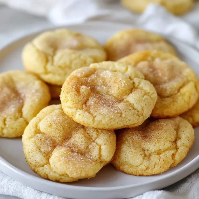 When making Brown Butter Snickerdoodle Cookies, you will need the following ingredients: - 1 cup unsalted butter (brown butter) - 1 ½ cups granulated sugar - 1 cup light brown sugar, packed - 2 large eggs - 2 teaspoons vanilla extract - 3 ½ cups all-purpose flour - 1 teaspoon baking powder - 1 teaspoon baking soda - 1 teaspoon cream of tartar - ½ teaspoon salt - For rolling: ½ cup granulated sugar - For rolling: 2 tablespoons ground cinnamon Each ingredient plays a key role in creating rich flavor and chewy texture. The brown butter adds a nutty taste that makes these cookies special. Using both granulated and brown sugar gives the cookies a perfect balance of sweetness. The eggs help bind the dough, while the cream of tartar adds that classic snickerdoodle tang. When you mix the cinnamon and sugar for rolling, it gives each cookie a warm, sweet crust. This simple combination of ingredients makes these cookies a delightful treat. {{ingredient_image_1}} To start, melt the unsalted butter in a medium saucepan over medium heat. Stir it often as it melts. Keep cooking until the butter turns a golden brown and smells nutty. This should take about 5 to 7 minutes. Once it reaches that point, take it off the heat and let it cool a bit. Now, grab a large mixing bowl. Add the brown butter, granulated sugar, and light brown sugar. Use an electric mixer on medium speed. Beat for about 2 to 3 minutes until everything is fluffy and well mixed. Next, add the eggs one at a time. Mix well after you add each egg. After that, add the vanilla extract. Keep mixing until it all blends together perfectly. In another bowl, whisk together the flour, baking powder, baking soda, cream of tartar, and salt. Make sure everything is well mixed so your cookies rise nicely. Slowly add the dry mix to the wet mix. Use low speed on your mixer while you do this. Mix just until combined. Be careful not to over-mix, or your cookies may turn out tough. Cover your bowl with plastic wrap and put it in the fridge. Chill the dough for at least 30 minutes. This step is key to prevent your cookies from spreading too much while baking. In a small bowl, mix the granulated sugar and ground cinnamon. You want to ensure it's well combined. This will give your cookies a great flavor and crunch. While your dough chills, preheat your oven to 350°F (175°C). Line a baking sheet with parchment paper. This helps your cookies bake evenly and not stick. Take some dough with a cookie scoop or tablespoon. Roll it into a ball. Then roll each ball in the cinnamon-sugar mix until fully coated. Place the rolled dough balls onto the prepared baking sheet. Make sure to space them about 2 inches apart. This gives them room to spread while baking. Bake your cookies in the oven for 10 to 12 minutes. They should be lightly golden around the edges but still soft in the center. This is the perfect texture. When the cookies are done, take them out of the oven. Let them cool on the baking sheet for about 5 minutes. After that, transfer them to a wire rack to cool completely. Enjoy the sweet smell as they cool! To make brown butter without burning it, keep a close eye on the heat. Use a light-colored pan to see the color change. Stir the butter often to promote even cooking. Once it turns a deep golden brown and smells nutty, remove it from the heat right away. Let it cool for a few minutes before using it in your cookie mix. This step is key for a rich flavor. To stop your cookies from spreading too much, chill the dough. After mixing, wrap it in plastic and place it in the fridge for at least 30 minutes. Cold dough helps cookies hold their shape while baking. If you want to be extra careful, you can also chill the formed cookie balls before baking. This helps keep them thick and chewy. For soft and chewy cookies, don't overbake them. Take them out when the edges look light golden but the centers stay soft. The cookies will continue to cook as they cool on the sheet. Use fresh baking soda and cream of tartar for the best rise. Also, make sure you measure the flour correctly. Too much flour can lead to dry cookies. Pro Tips Brown Butter Temperature: Ensure that the butter is browned properly to develop a rich, nutty flavor without burning it. Look for a golden brown color and a fragrant aroma. Dough Chilling: Chilling the cookie dough for at least 30 minutes helps maintain the shape of the cookies while baking, resulting in a thicker, chewier cookie. Cinnamon-Sugar Coating: For an extra burst of flavor, mix in a pinch of nutmeg or allspice with the cinnamon-sugar coating before rolling the cookies. Storage Tips: Keep cookies in an airtight container at room temperature for up to a week. For longer storage, freeze the baked cookies in a single layer, then transfer them to a freezer bag. {{image_2}} You can make your Brown Butter Snickerdoodle Cookies even better with mix-ins. Here are some fun ideas: - Chocolate Chips: Add 1 cup of semi-sweet or dark chocolate chips. They blend well with the cinnamon flavor. - Nuts: Try adding ½ cup of chopped nuts like walnuts or pecans for a crunchy texture. - Dried Fruit: Include ½ cup of dried cranberries or raisins for a sweet twist. - Toffee Bits: Mix in 1 cup of toffee bits for a buttery, sweet crunch. These additions make each bite unique and fun. Feel free to experiment and discover your favorites! Changing the flavors can give your cookies a new vibe. Here are some options: - Vanilla Alternatives: Instead of vanilla extract, try almond extract for a nutty taste. - Spice Changes: Add a pinch of nutmeg or ginger for extra warmth. - Cocoa: For chocolate lovers, mix in ¼ cup of cocoa powder for a mocha twist. These swaps help you create cookies that fit your taste. Don’t hesitate to adjust spices and flavors! You can enjoy these cookies gluten-free with a few easy swaps: - Flour Substitution: Use 3 ½ cups of gluten-free all-purpose flour. Make sure it has xanthan gum. - Baking Powder: Check that your baking powder is gluten-free. Most brands are safe. - Sugar and Cinnamon: These ingredients are naturally gluten-free, so no need to change them. These simple changes let everyone enjoy your delicious cookies. Always check labels to ensure your ingredients are gluten-free! To keep your cookies soft and fresh, place them in an airtight container. Make sure to let the cookies cool completely before storing. If possible, add a slice of bread to the container. This helps maintain moisture and keeps cookies chewy. You can freeze cookie dough or baked cookies. For dough, scoop and roll the dough into balls. Place them on a baking sheet and freeze until firm. Then transfer them to a freezer bag. You can bake them directly from frozen; just add a couple of extra minutes to the bake time. For baked cookies, let them cool, then wrap each cookie in plastic wrap. Place them in a freezer bag for easy access later. Brown butter snickerdoodle cookies stay fresh for about a week at room temperature. If stored properly, you can keep them in the freezer for up to three months. After this time, they may lose their taste and texture. Always check for signs of spoilage before enjoying your treats. To make soft snickerdoodle cookies, you need a few key tips: - Use brown butter for rich flavor. - Don’t over-mix the dough. Over-mixing makes cookies tough. - Chill your dough for at least 30 minutes. It helps with texture. - Bake them just until the edges are golden. The centers should look soft. When you follow these tips, your cookies will be soft and delicious! Yes, you can use salted butter. However, it changes the taste. Salted butter adds a salty flavor. If you use it, reduce the added salt in the recipe. Unsalted butter is best for controlling salt levels. It lets you taste the cookie’s sweetness better. To keep cookies soft, store them in an airtight container. You can also add a slice of bread to the container. It keeps moisture in, which helps the cookies stay soft. Make sure to cool them completely before storing. This step prevents steam from making them soggy. Yes, using brown sugar gives cookies a chewier texture. It also adds a deeper flavor. However, if you switch, you may need to adjust other ingredients. Using all brown sugar may make cookies denser. A mix of both sugars is often best for the right balance. Now you know how to make soft, chewy snickerdoodle cookies. We covered the ingredients, step-by-step instructions, and helpful tips. You learned how to avoid common mistakes and even tried some fun variations. Baking cookies is a great way to bring joy and sweetness to your day. Enjoy making these delicious treats!