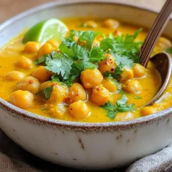 To make Masala Spiced Chickpea Stew, you need a few key ingredients. Each one adds flavor and nutrition to the dish. Here’s what you will need: - 2 cans (15 oz each) chickpeas, drained and rinsed - 1 medium onion, finely chopped - 3 cloves garlic, minced - 1-inch piece of ginger, grated - 1 large tomato, diced - 1 can (14 oz) coconut milk - 2 tablespoons olive oil - 2 teaspoons garam masala - 1 teaspoon cumin seeds - 1 teaspoon turmeric powder - 1/2 teaspoon chili powder (adjust to taste) - Salt to taste - Fresh cilantro, chopped for garnish - Juice of 1 lime Each ingredient plays an important role. Chickpeas provide protein and fiber. The onion, garlic, and ginger add depth and warmth. Tomatoes bring acidity and sweetness. Coconut milk gives creaminess, while spices like garam masala and cumin create the authentic masala flavor. You can also garnish with fresh cilantro and lime juice. This adds color and brightness. You will love how these simple ingredients combine to make a hearty and healthy meal! {{ingredient_image_1}} First, heat olive oil in a large pot over medium heat. Add cumin seeds. Let them sizzle for about 30 seconds. This step wakes up their flavor. Next, add the chopped onion. Sauté it until soft and translucent, which takes about 5-7 minutes. It should smell good! Now, stir in minced garlic and grated ginger. Cook for 1-2 minutes until you can smell their warmth. Then, add the diced tomato, turmeric powder, chili powder, and salt. Cook this mixture for about 5 minutes. Stir it occasionally until the tomatoes break down. This forms the sauce base. Finally, mix in the garam masala. Cook for another minute to enhance the flavor. Now, pour in the coconut milk. Stir gently to combine. Bring this mixture to a gentle simmer. It should bubble softly, not boil. Next, add your drained and rinsed chickpeas. Stir them well into the sauce. Let the stew simmer for 15-20 minutes. This allows the flavors to meld together. Taste to see if it needs more salt or spice. After simmering, remove the pot from heat. Squeeze in the juice of one lime. This adds brightness to the dish. Before serving, garnish the stew with fresh cilantro. It adds color and a fresh taste. Enjoy your Masala Spiced Chickpea Stew warm! Adjusting spice levels To get the right taste, start with a small amount of chili powder. You can add more if you like heat. Remember, you can always add spice but can't take it away. If it gets too spicy, add more coconut milk to cool it down. Enhancing with herbs Fresh herbs make a big difference. I love adding cilantro for a burst of flavor. You can also use fresh parsley or mint if you prefer. Just chop them up and sprinkle them on top before serving. This adds freshness and color to your stew. Sautéing vs. simmering Sautéing the onions and spices first builds a great base. It brings out their flavors. After that, simmer the stew. This slow cooking lets all the flavors blend well. It also makes the chickpeas tender and tasty. Using fresh vs. canned ingredients Canned chickpeas are great for quick meals. They save time and are easy to use. However, if you have dried chickpeas, soak them overnight for a richer flavor. Fresh tomatoes can also add a nice touch. They bring natural sweetness to the stew. Use what you have to make this dish your own! Pro Tips Adjusting Spice Levels: Modify the amount of chili powder to suit your spice tolerance. Start with less and add more if desired. Fresh Herbs: For a brighter flavor, add fresh herbs like cilantro or parsley right before serving to maintain their vibrant taste. Make It Ahead: This stew tastes even better the next day! Prepare it in advance for a quick and flavorful meal. Serving Suggestions: Serve the stew over rice or with warm naan for a complete meal that satisfies. {{image_2}} You can switch chickpeas for other beans. Black beans or kidney beans work well. These beans add a unique flavor. They also change the stew's texture. For those who follow a vegan diet, this stew is already vegan. You can replace coconut milk with almond milk for a lighter version. This keeps the dish creamy without dairy. If you need a gluten-free option, this recipe is naturally gluten-free. Just ensure that your spices are gluten-free. Adding vegetables gives this stew more depth. Try adding spinach, carrots, or bell peppers. These veggies add color and nutrition to your meal. You can mix them in during the simmering stage. This helps them stay crisp and fresh. Different spice blends can also change the stew’s taste. Try adding curry powder or smoked paprika for a twist. Adjust the chili powder for more heat if you like. This lets you customize the stew to match your flavor preferences. To store leftovers, let the stew cool to room temperature. Transfer it to an airtight container. This will keep the stew fresh. Place it in the fridge right away. Your stew will last for about 3 to 4 days. Reheat it on the stove or in the microwave. Add a splash of water or coconut milk to keep it moist. You can freeze this stew too. Allow it to cool completely before freezing. Use a freezer-safe bag or container. Portion it out for quick meals later. The stew can stay frozen for up to 3 months. When you are ready to eat, thaw it overnight in the fridge. Reheat it gently on the stove until hot, adding a bit of water or coconut milk if needed. Can I use dried chickpeas instead of canned? Yes, you can use dried chickpeas. Start by soaking them overnight. Cook them until soft before adding to the stew. This may take 1 to 2 hours. How can I make this stew spicier? To make it spicier, add more chili powder. You can also add sliced jalapeños or red pepper flakes. Taste as you go to find your perfect heat level. What are the best serving suggestions? Serve the stew with rice or warm naan. A side salad can add freshness. You can also top it with yogurt or avocado for creaminess. Enjoy it hot with fresh cilantro on top! This guide walked you through making Masala Spiced Chickpea Stew. You learned about essential ingredients, step-by-step prep, and tips for perfecting flavor. Variations let you customize the dish, while storage tips help keep leftovers fresh. Use what you learned to enjoy this hearty meal again and again. Cooking should be fun and rewarding, so experiment and find your favorite twist on this classic stew.