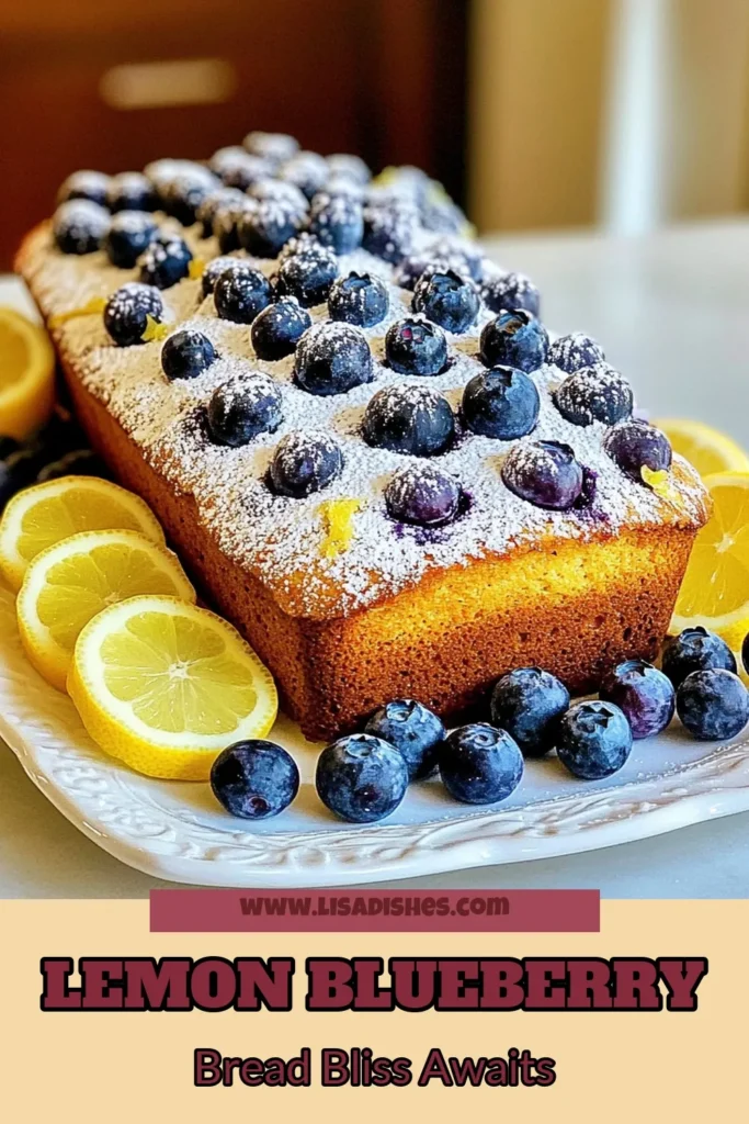 Discover the delightful blend of flavors with this Blueberry Lemon Yogurt Bread recipe! Packed with juicy blueberries and zesty lemon, this easy lemon blueberry bread is moist and perfect for any occasion. Using Greek yogurt in your homemade yogurt bread adds extra moisture and richness. Try it today and enjoy a slice of deliciousness! Save this recipe for your next baking adventure! #BlueberryLemonYogurtBread #GreekYogurtBreadRecipes #EasyLemonBlueberryBread #MoistBlueberryBread