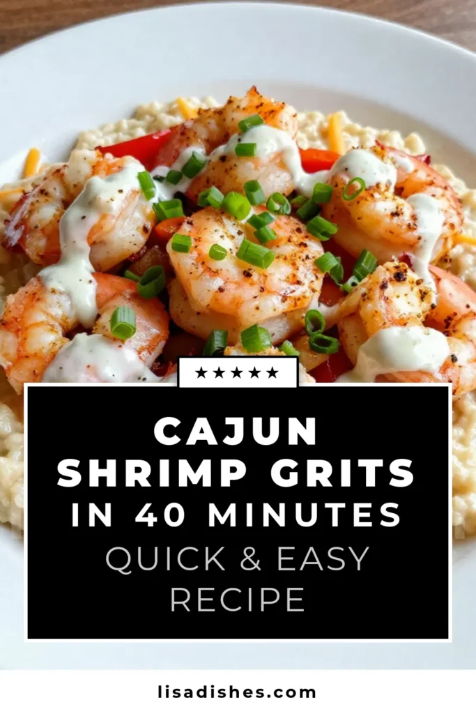 Savor the flavors of the South with this easy Cajun shrimp and grits recipe! Enjoy stone-ground grits with shrimp, cooked to creamy perfection and infused with vibrant Cajun spices. This Cajun-style comfort food is perfect for cozy gatherings or a delightful weeknight meal. Elevate your dinner with this creamy shrimp and grits dish that everyone will love. Try it today and impress your family! Save this recipe for your next cooking adventure! #CajunShrimp #ShrimpAndGrits #ComfortFood #EasyRecipes