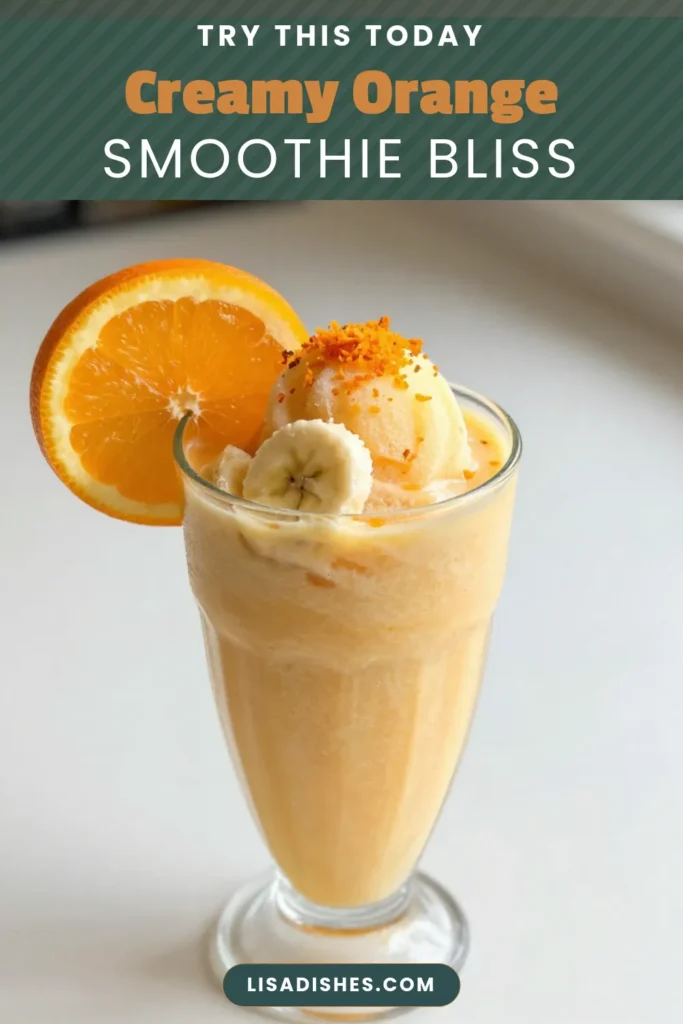 Indulge in a deliciously refreshing Orange Creamsicle Smoothie, perfect for hot summer days! This creamy orange smoothie combines ripe oranges, frozen bananas, and vanilla yogurt to create a tropical smoothie that’s both healthy and satisfying. Whip it up in just 5 minutes for a quick, nutritious treat. Don’t forget to save this recipe for your go-to healthy smoothie recipes! Enjoy summer vibes in a glass! #HealthySmoothie #TropicalSmoothie #OrangeCreamsicle #RefreshingDrinks