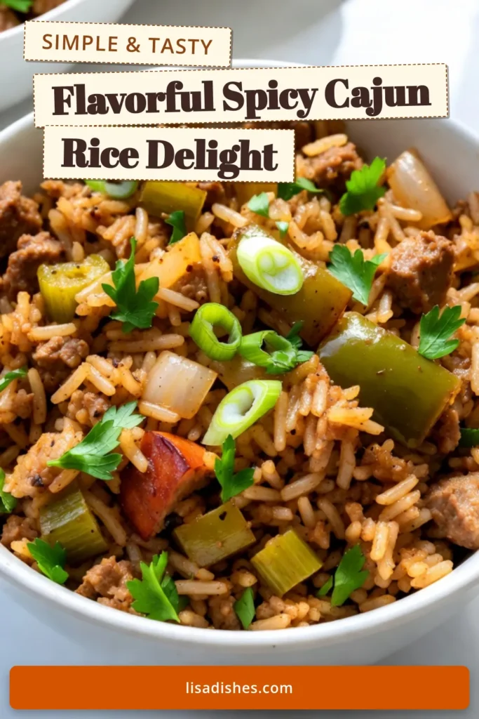 Indulge in the rich flavors of Spicy Cajun Dirty Rice that will transport you right to the South! This Cajun rice recipe combines ground turkey and optional andouille sausage for the ultimate taste experience. Perfect for weeknight dinners, this dirty rice with ground turkey is both hearty and satisfying. Get ready to impress with this simple Southern Cajun recipe! Save this delicious dish for your next meal! #CajunRecipes #DirtyRice #SouthernCooking #SpicyRice