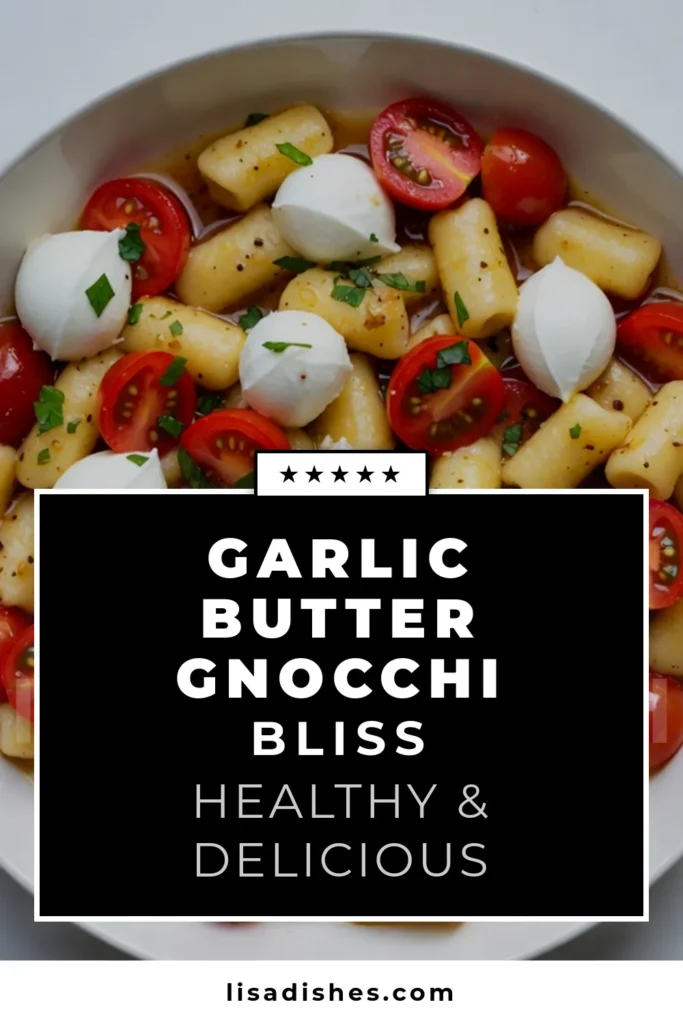 Indulge in this delicious Caprese gnocchi recipe featuring garlic butter gnocchi, fresh cherry tomatoes, and creamy mozzarella. This easy gnocchi recipe is perfect for a quick weeknight dinner, bursting with flavors from basil and a drizzle of balsamic glaze. Impress your family and friends with this simple yet gourmet dish. Try it today and savor the taste of Italy! For more delightful recipes, save this post! #GnocchiRecipe #CapreseGnocchi #EasyDinner #Foodie