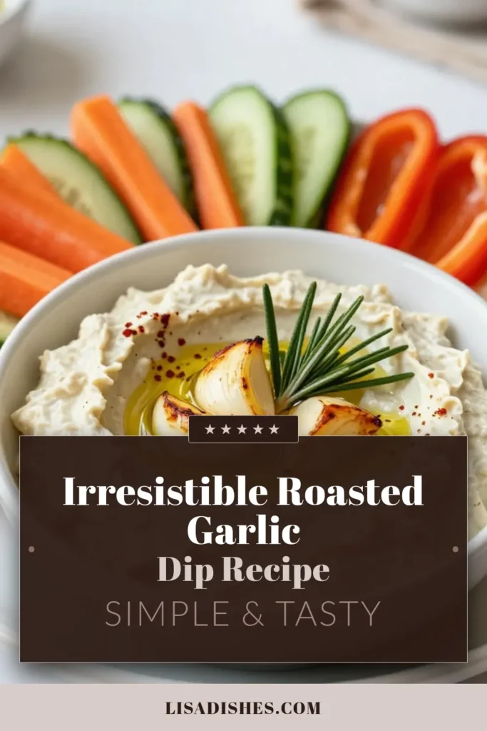 Get ready to impress your guests with this delicious roasted garlic white bean dip! This white bean dip recipe is not only a healthy appetizer dip but also packed with flavor from roasted garlic. Perfect for parties or a cozy night in, this garlic bean spread will have everyone coming back for more. Easy to make and perfect for dipping with fresh veggies or pita chips. Save this recipe today! #RoastedGarlicDip #HealthyAppetizer #WhiteBeanDip #GarlicRecipes