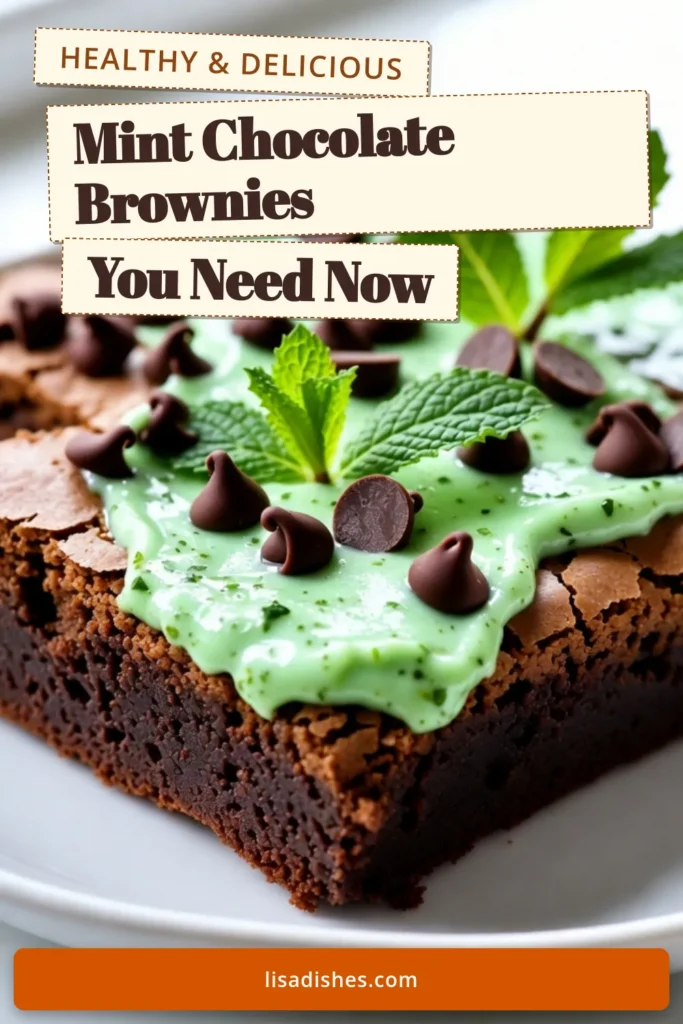 Indulge in these delicious Chocolate Mint Brownies, a perfect treat for mint chocolate lovers! This fudgy brownies recipe is easy to make and topped with a creamy mint chocolate frosting that elevates the flavor. Bake up a batch of these peppermint brownies for any occasion, and watch them disappear! Save this easy brownie dessert for your next party! #ChocolateMintBrownies #FudgyBrowniesRecipe #MintChocolateFrosting #EasyBrownieDessert