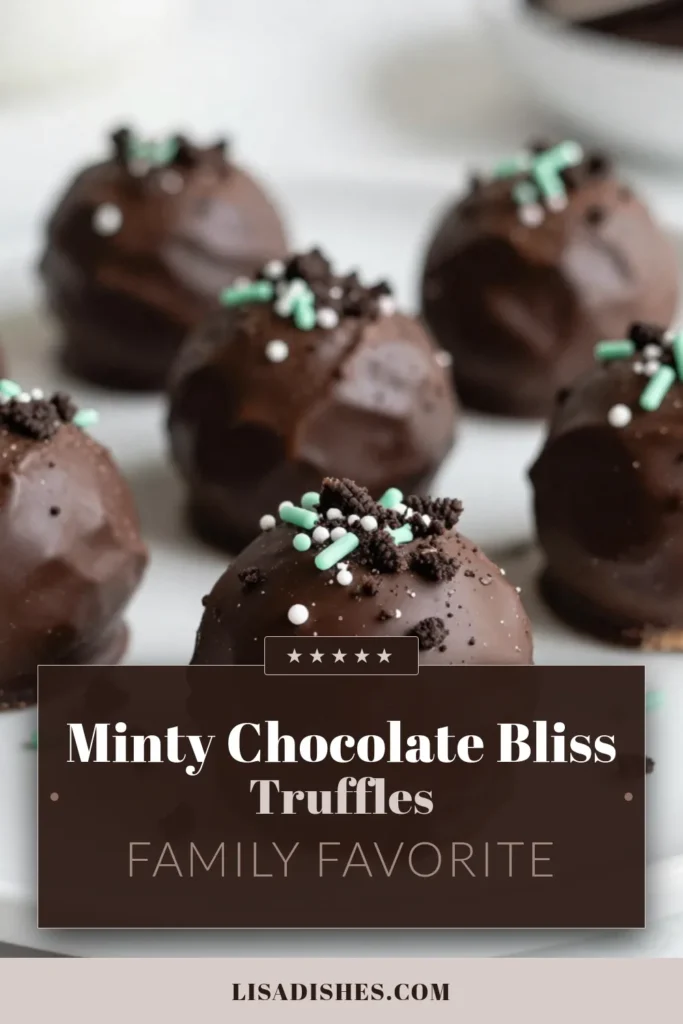 Indulge in these delicious Chocolate Mint Oreo Truffles, the perfect no-bake mint dessert for all occasions! This easy Oreo truffle recipe combines creamy cream cheese, crushed Oreos, and peppermint extract for a delightful treat. Coated in rich chocolate, these peppermint chocolate treats are sure to impress. Make these simple yet indulgent truffles today and enjoy a sweet moment! Save this recipe now! #ChocolateMintOreoTruffles #OreoTruffleRecipe #NoBakeDessert #EasyTruffleRecipes