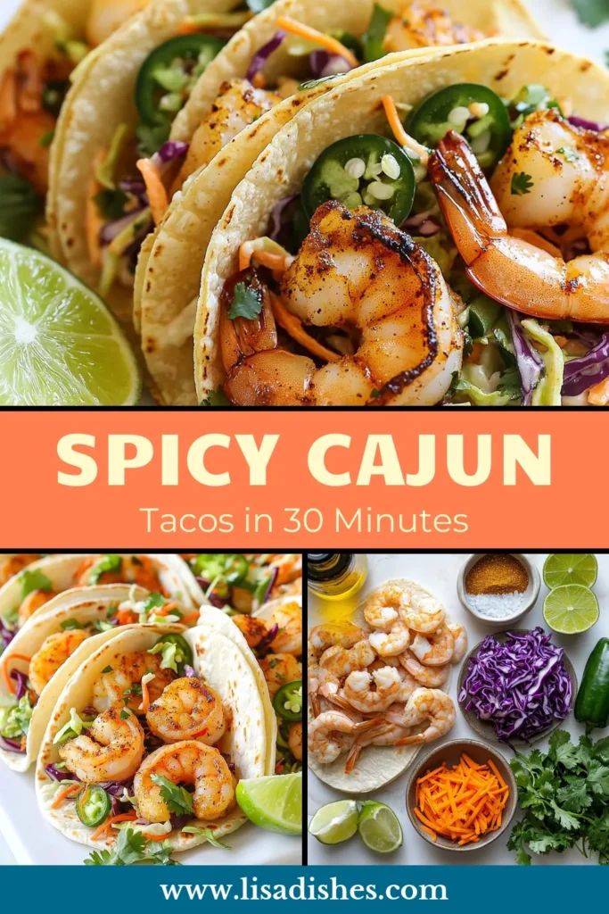 Indulge in these flavorful Cajun shrimp tacos that are perfect for any occasion! With a zesty slaw recipe that adds a fresh crunch, these easy shrimp tacos are a must-try. Top your tacos with your favorite shrimp taco toppings for an unforgettable meal. Explore delicious Cajun seasoning dishes with this quick recipe that promises delight in every bite. Save and try this Cajun shrimp taco sensation today! #CajunShrimpTacos #EasyShrimpTacos #TacoRecipe #ShrimpTacoToppings