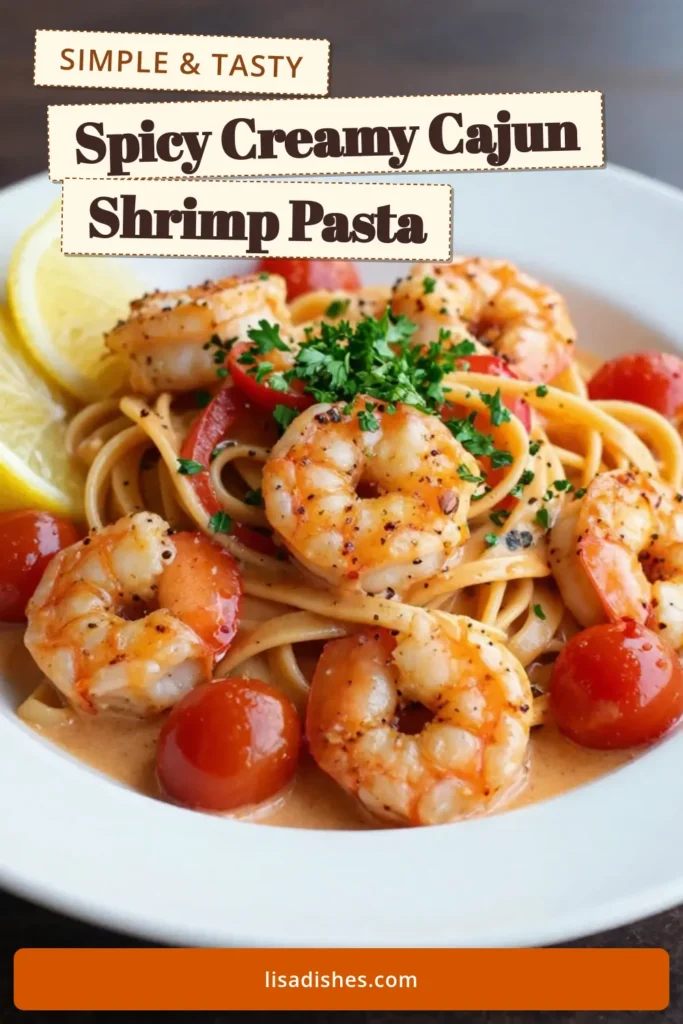 Try this delicious Spicy Cajun shrimp recipe for dinner! This easy Cajun shrimp pasta combines perfectly cooked fettuccine with succulent shrimp, vibrant veggies, and a creamy sauce that brings bold flavors to your table. Perfect for any night, this Cajun pasta dish is a crowd-pleaser that will make you feel like a chef. Don't miss out – save this creamy shrimp pasta recipe now! #ShrimpFettuccineRecipe #CajunPastaDish #EasyCajunShrimpPasta #SpicyCajunShrimpRecipe
