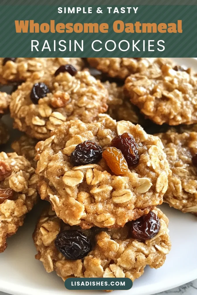 Discover the joy of baking with these delightful oatmeal raisin cookies! Perfect as healthy breakfast cookies, this easy cookie recipe is gluten-free and full of wholesome ingredients. Made with rolled oats, coconut oil, and honey, these homemade oatmeal cookies are quick to prepare and ideal for busy mornings. Treat yourself or your loved ones to a nutritious start. Try this recipe today! #OatmealRaisinCookies #HealthyBreakfastCookies #GlutenFreeBreakfast #EasyCookieRecipe