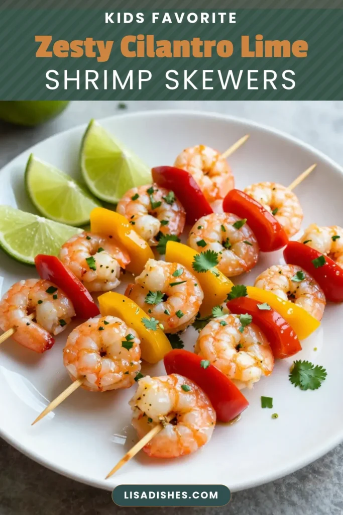 Discover the vibrant flavors of Cilantro Lime Shrimp Skewers, the perfect addition to your summer grilling lineup! This easy skewers recipe combines juicy shrimp marinated in a zesty cilantro lime shrimp marinade, ready in under an hour. Impress your guests with this healthy shrimp dish that's ideal for weekend cookouts or quick weeknight dinners. Save this recipe for your next grilling adventure! #ShrimpSkewers #GrilledShrimp #SeafoodRecipes #HealthyEating