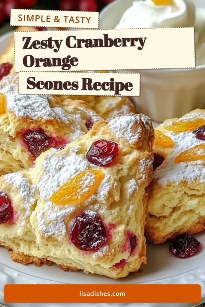 Indulge in these delicious baked scones with fruit that are bursting with flavor! Try this easy cranberry orange scone recipe featuring zesty scones with orange zest and dried cranberries. Perfect for breakfast or tea time, this homemade scone recipe with butter creates a delightful treat your family will love. Don’t miss out on the chance to bake these scrumptious scones! Save and share this recipe today! #SconeRecipe #OrangeCranberry #BakingInspiration #BreakfastTreats