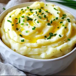 - 2 pounds Yukon Gold potatoes, peeled and cubed - 1 bulb of garlic - 4 tablespoons unsalted butter - 1/2 cup heavy cream (or milk for a lighter option) - 1/2 cup sour cream - Salt and pepper to taste - Fresh chives or parsley, chopped (for garnish) Roasted garlic mashed potatoes need just a few simple ingredients. First, I choose Yukon Gold potatoes. They are creamy and buttery, perfect for mashing. I peel and cube about two pounds for this recipe. Next, I grab a bulb of garlic. Roasting the garlic gives it a sweet flavor. I also use four tablespoons of unsalted butter. This adds richness and smoothness to the mash. For creaminess, I include half a cup of heavy cream. If you want a lighter dish, milk works well too. I also add half a cup of sour cream for tang. Don’t forget salt and pepper! They help bring all the flavors together. Finally, I like to sprinkle fresh chives or parsley on top. This adds a pop of color and fresh taste. With these ingredients, you can make a creamy and flavorful dish that everyone will love. {{ingredient_image_1}} First, preheat your oven to 400°F (200°C). Take your bulb of garlic and slice the top off. This exposes the cloves. Drizzle a little olive oil on top. Wrap the garlic in aluminum foil. Place it in the oven for 30-35 minutes. This roasting makes the garlic soft and golden. Next, fill a large pot with salted water and bring it to a boil. Peel and cube 2 pounds of Yukon Gold potatoes. Add the cubed potatoes to the boiling water. Cook them until fork-tender, which takes about 15-20 minutes. Once tender, drain the potatoes. Return them to the pot and keep on low heat for a minute to let any extra moisture evaporate. Now it’s time to mash! Squeeze the roasted garlic cloves from their skins into the potatoes. Add 4 tablespoons of unsalted butter, 1/2 cup of heavy cream, and 1/2 cup of sour cream. Use a potato masher to mix everything until smooth and creamy. If you want it creamier, add more heavy cream as needed. Season your mashed potatoes with salt and pepper to taste. Mix well to incorporate the seasoning. Finally, transfer the mash to a serving bowl. Garnish with fresh chives or parsley for an extra pop of color. I love using Yukon Gold potatoes for mashed potatoes. They have a smooth texture and a rich flavor. Yukon Golds are naturally creamy, which makes them ideal for this dish. Other potatoes, like Russets, can be too starchy and fluffy. While they work, they lack the buttery taste of Yukon Golds. If you want a perfect mash, stick with Yukons. To get the best creamy texture, balance is key. I often start with 4 tablespoons of butter and 1/2 cup of heavy cream. But feel free to adjust these amounts. If your mash feels too thick, add more cream. You can swap heavy cream for milk if you want a lighter version. The goal is a smooth, silky mash that melts in your mouth. Want to add a twist? Try mixing in some sour cream for tang. You could also stir in roasted garlic for depth. Fresh herbs like chives or parsley add brightness. For a cheesy kick, mix in some grated Parmesan. Each of these options can change your mashed potatoes into something special. Experiment and find your favorite combination! Pro Tips Use Yukon Gold Potatoes: Their natural buttery flavor and creamy texture make them perfect for mashing. Don’t Skip the Garlic: Roasting the garlic enhances its sweetness and mellows its sharpness, adding depth to your mashed potatoes. Heat the Dairy: Warming the butter and cream before adding them to the potatoes helps create a smoother, creamier texture. Adjust to Taste: Always taste and adjust seasoning after mashing, as some potatoes might need more salt or pepper than others. {{image_2}} To make a vegan version, swap out the butter, cream, and sour cream. Use plant-based butter and unsweetened almond milk instead of cream. For sour cream, try coconut yogurt. This keeps the dish creamy and tasty without dairy. Adding herbs can boost the flavor. Try fresh rosemary, thyme, or basil. Chop the herbs finely and mix them in with the garlic and potatoes. This adds a burst of freshness and makes your mash special. If you love cheese, this is for you. Stir in shredded cheddar or cream cheese for a rich taste. You can also try parmesan for a nutty flavor. Mix the cheese when you add the butter and cream for a gooey texture. To store leftover roasted garlic mashed potatoes, let them cool first. Place the mashed potatoes in an airtight container. Make sure to cover it tightly. Store them in the fridge for up to three days. When ready to eat, check for any signs of spoilage before reheating. You can freeze roasted garlic mashed potatoes for longer storage. Use a freezer-safe container or a heavy-duty freezer bag. Make sure to leave some space for expansion. They can last up to three months in the freezer. To freeze, label the container with the date. This helps you keep track of how long they’ve been stored. When reheating, aim for gentle heat to keep the texture smooth. You can use the microwave or a pot on the stove. If using a microwave, heat in short bursts, stirring often. For stovetop reheating, add a splash of cream or milk to regain creaminess. Stir frequently and heat until warm. Always taste and adjust seasoning after reheating. Yes, you can use different kinds of potatoes. While Yukon Gold potatoes shine, russet potatoes work well too. Russets are starchy and fluffy, giving a nice texture. Red potatoes can add a creamy feel but are waxy. You might want to mix types for extra flavor. Each kind brings its own taste and texture to your dish. To make your mash creamier, add more butter and cream. You can also use milk for a lighter touch. Warm the cream before mixing; this helps it blend in better. If you want a richer flavor, use sour cream or cream cheese. Don't forget to mash well. A potato ricer can help achieve that smooth feel. Adjust the amount until you get your desired creaminess. Yes, you can prepare mashed potatoes ahead of time. Cook and mash them as usual, then store in an airtight container. Keep them in the fridge for up to two days. When ready to serve, reheat gently on the stove. Add a splash of cream to keep them moist. You can also warm them in the oven, covered with foil. In this article, we explored how to make delicious roasted garlic mashed potatoes using simple ingredients like Yukon Gold potatoes, garlic, and butter. I shared tips for perfecting the creamy texture and variations to suit different diets, including vegan options. Proper storage and reheating can keep your leftovers just as tasty. Enjoy your cooking journey, and remember that small changes can make a big difference in taste!